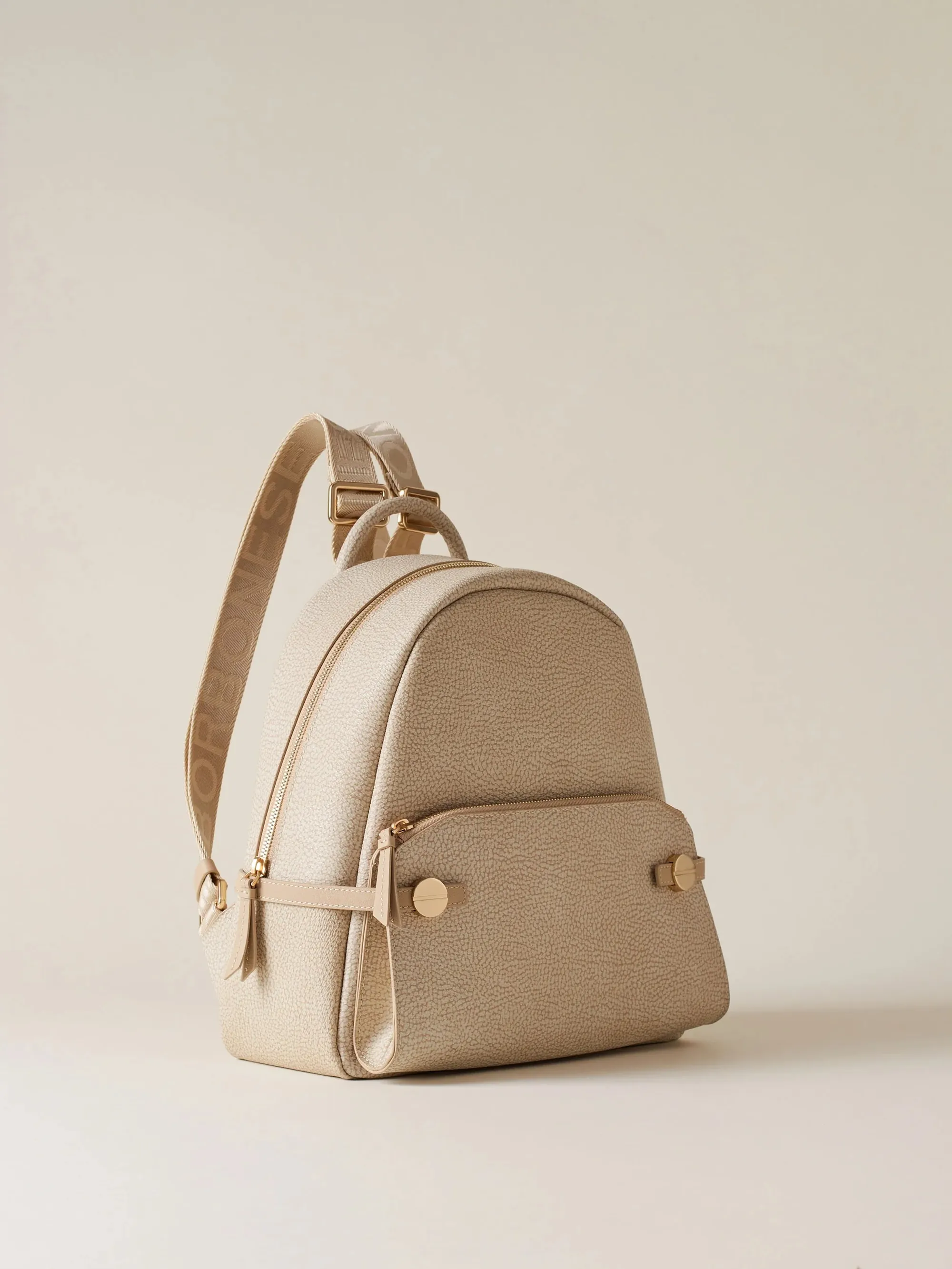 Borbonese B'Gemini Medium Backpack' Sand 910102500193C75 170208
