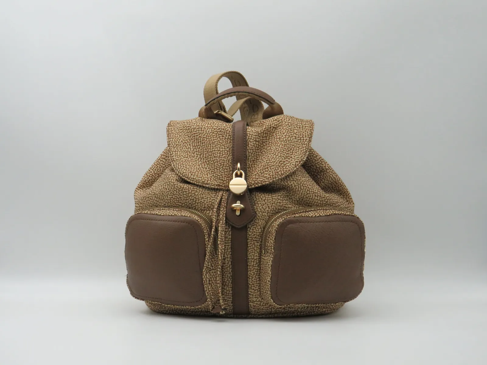 Borbonese Zaino Poche Medium Beige 910101990189994 173597