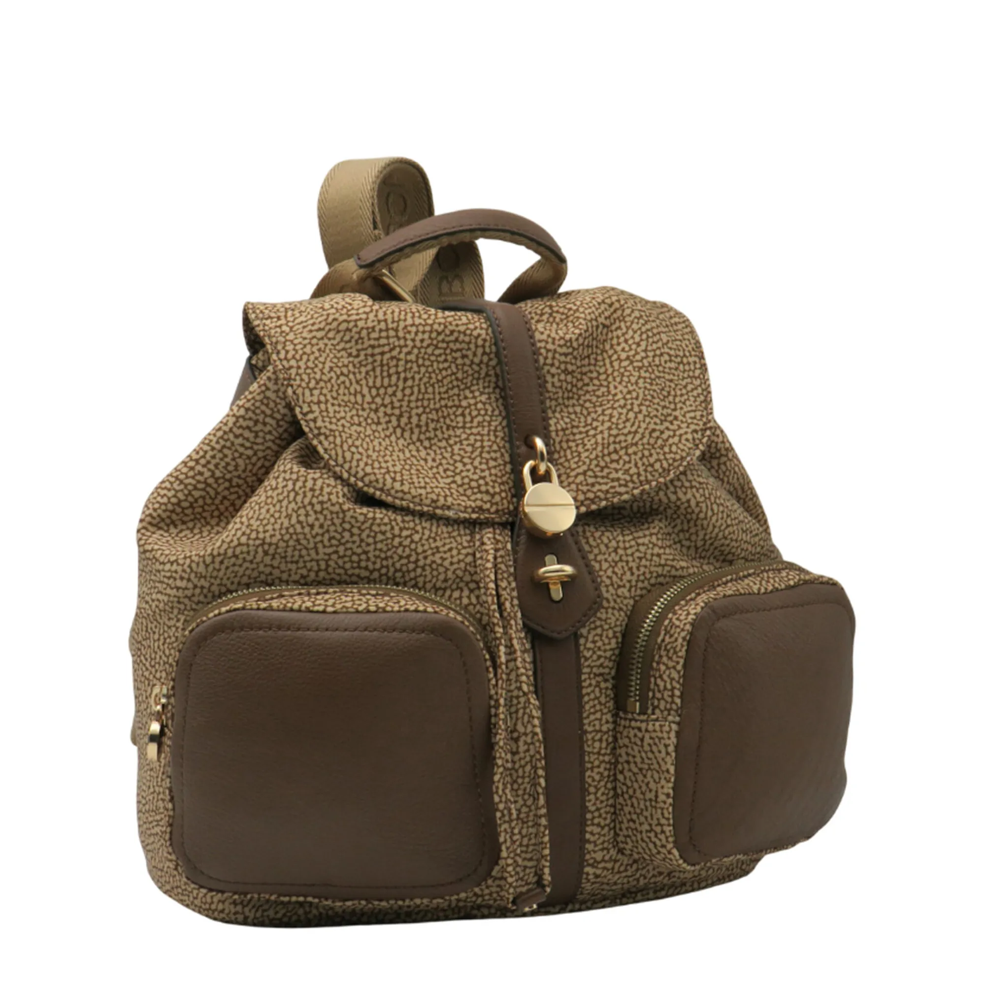 Borbonese Zaino Poche Medium Beige 910101990189994 179606
