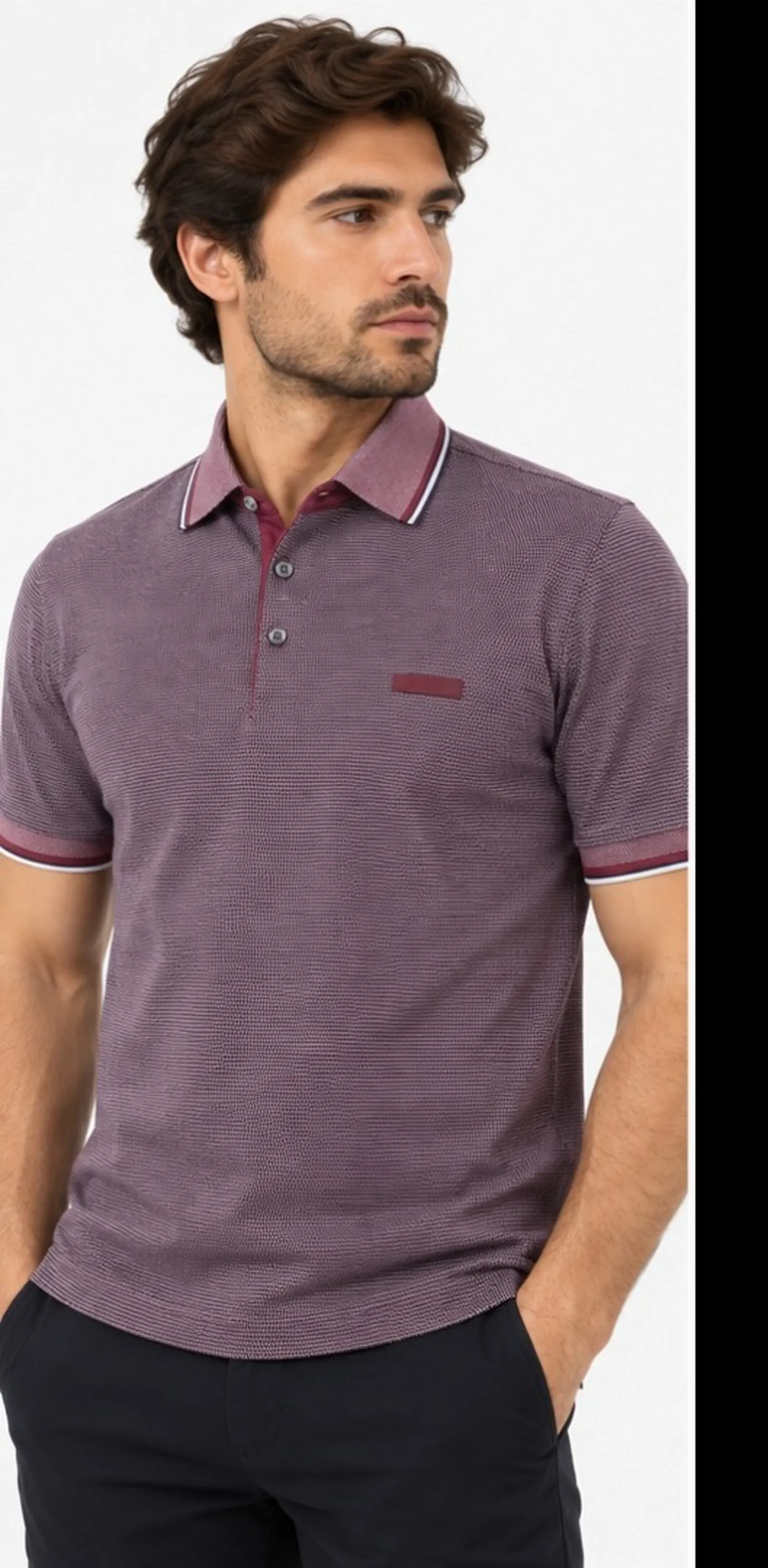 Bugatti Polo Bordeaux 815035102 188922