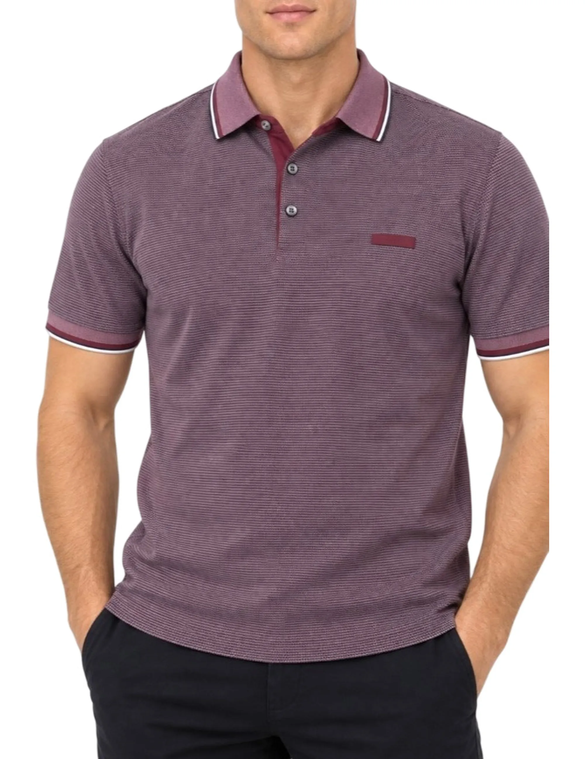 Bugatti B'Polo Shirt' Bordeaux 815035102 189995