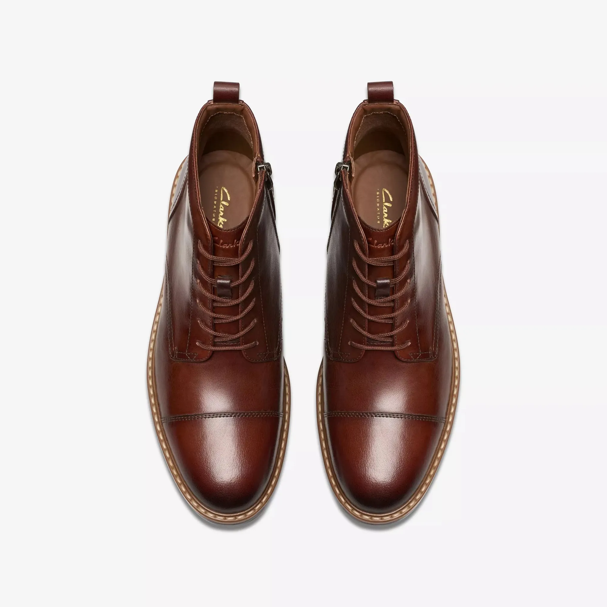 Clarks B'Aldwin Cap Boot' Leather 26179733 157115