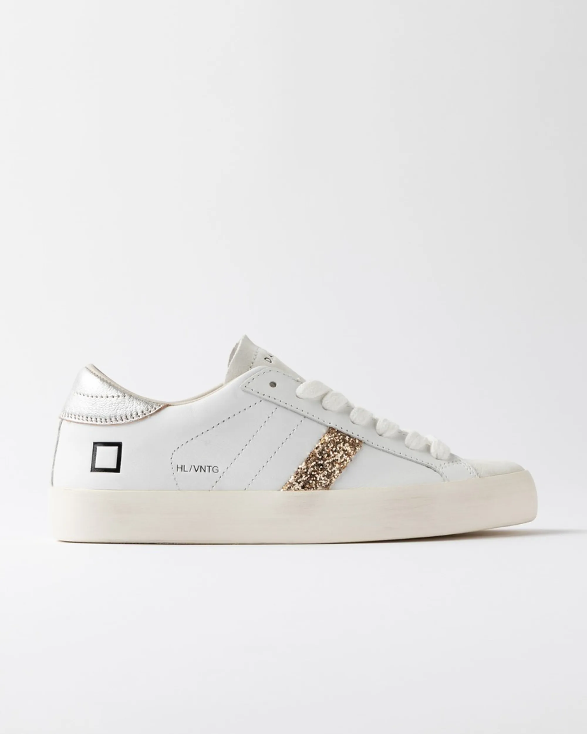 D.A.T.E. B'Hill Low Vintage Sneakears' White W451-Hl-Vn-Ws 186426