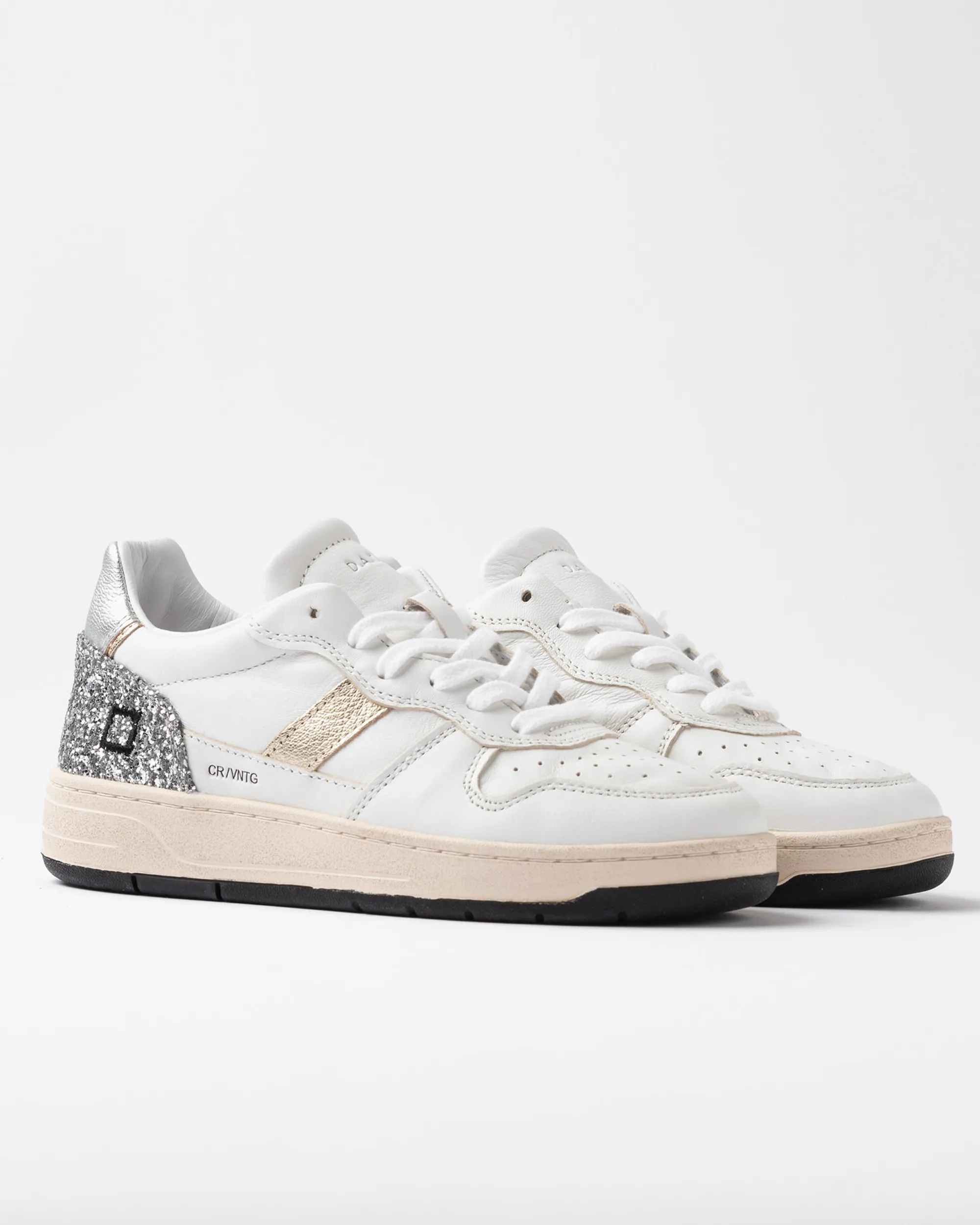 D.A.T.E. B'Sneakers Court 2.0 Vintage' White W431-C2-Vc-Ws 157163