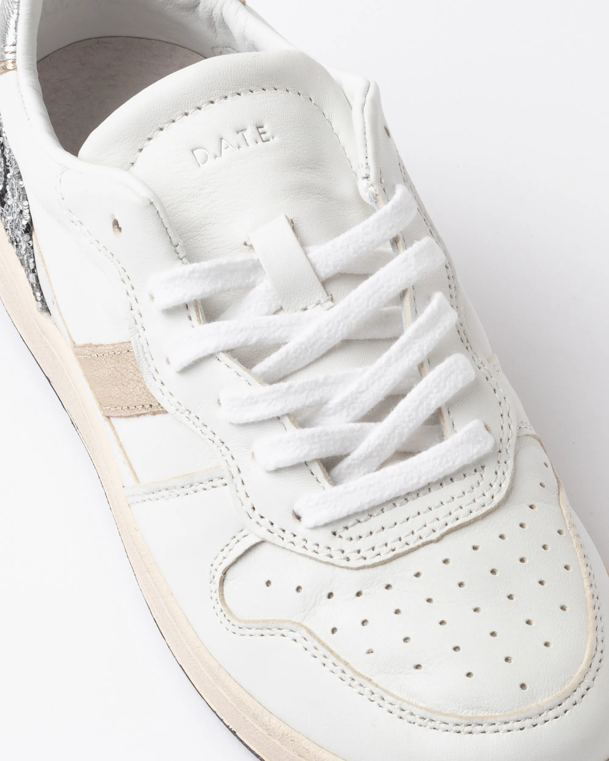 D.A.T.E. B'Sneakers Court 2.0 Vintage' White W431-C2-Vc-Ws 157165