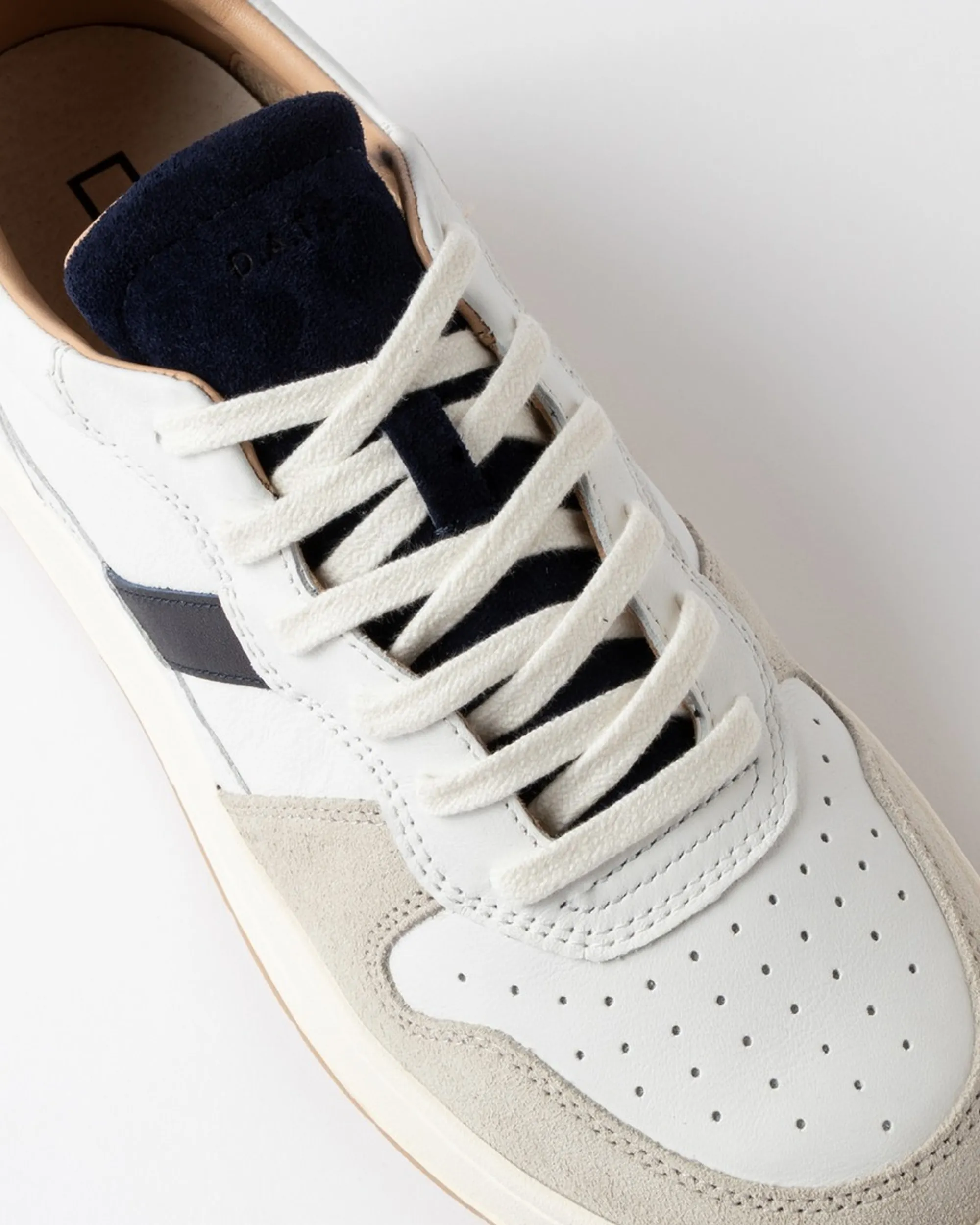 D.A.T.E. B'Sneakers Court 2.0 Vintage Date' White M451-C2-Vn-Wn 184076
