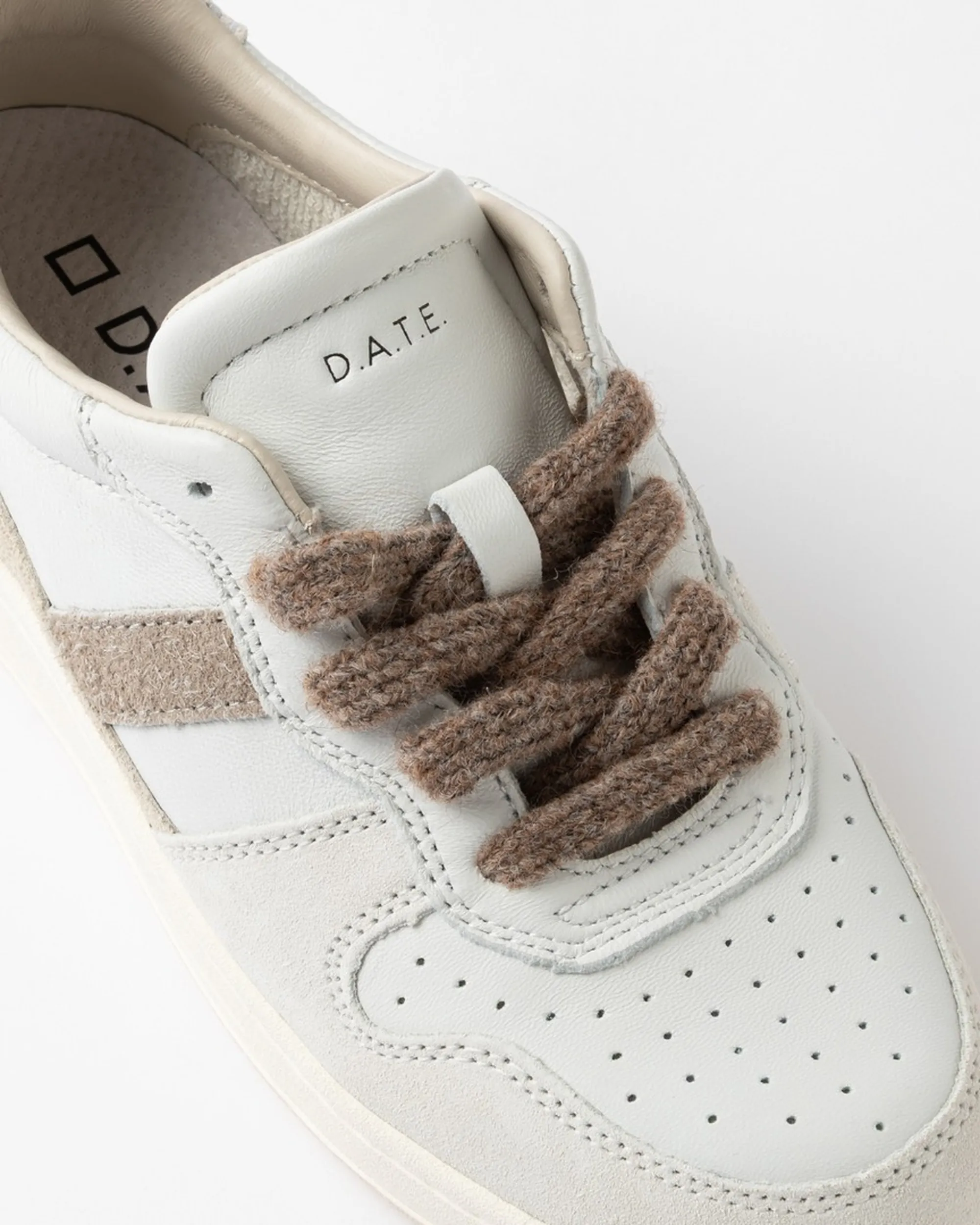 D.A.T.E. B'Sneakers Court 2.0 Vintage Date' White W451-C2-Vn-Ws 184097