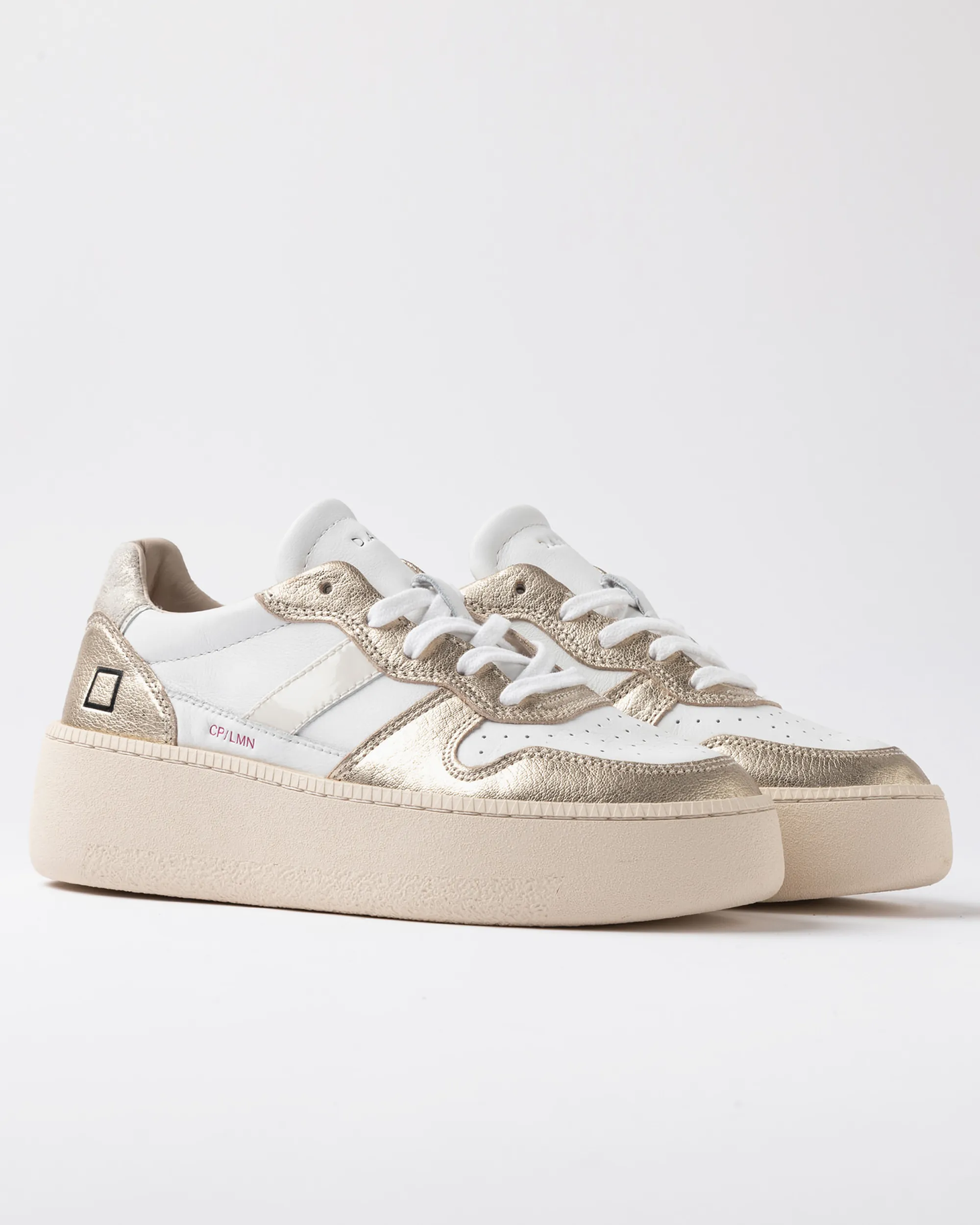 D.A.T.E. B'Sneakers Court Platform' White W431-Cp-Lm-Pl 157169
