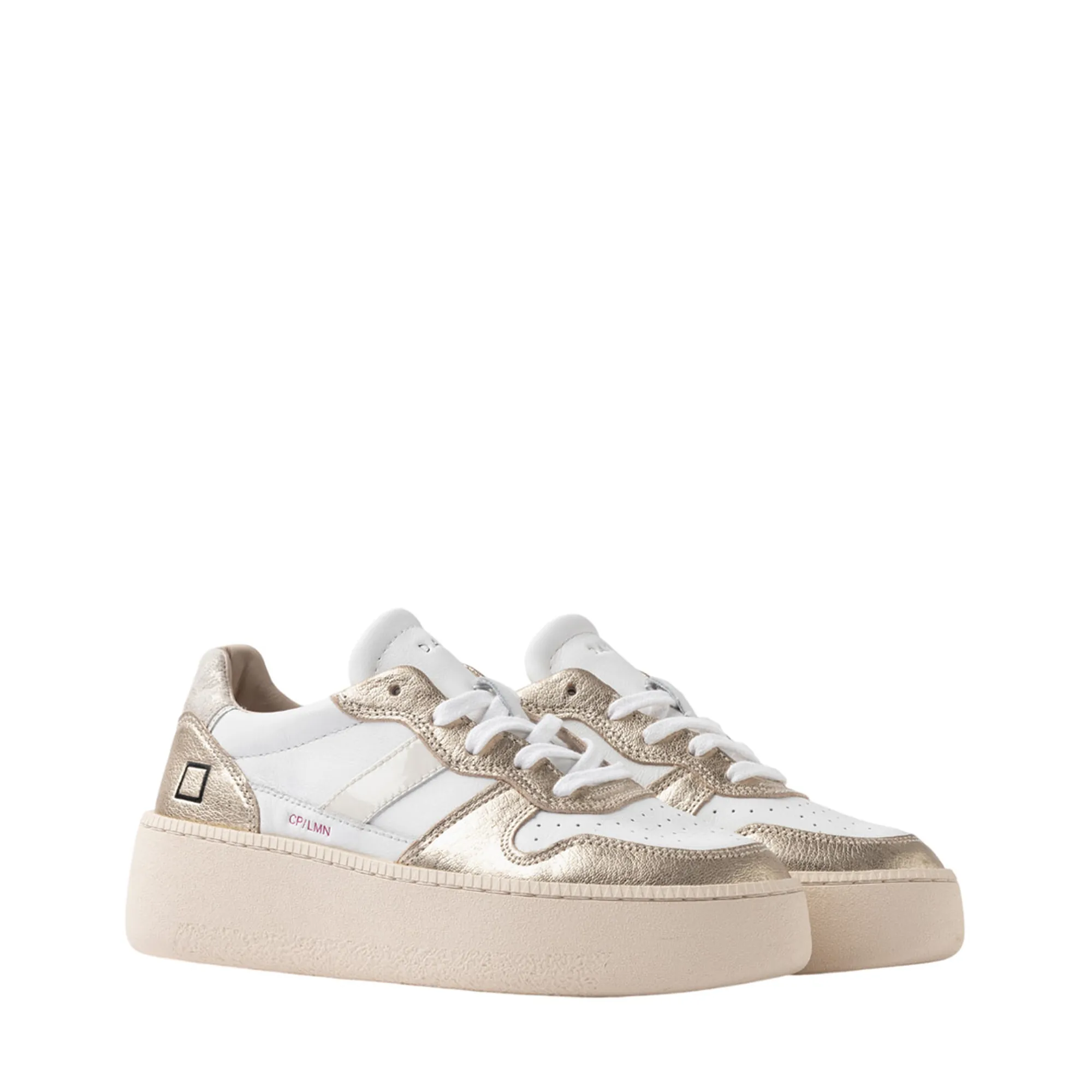 D.A.T.E. B'Sneakers Court Platform' White W431-Cp-Lm-Pl 157611