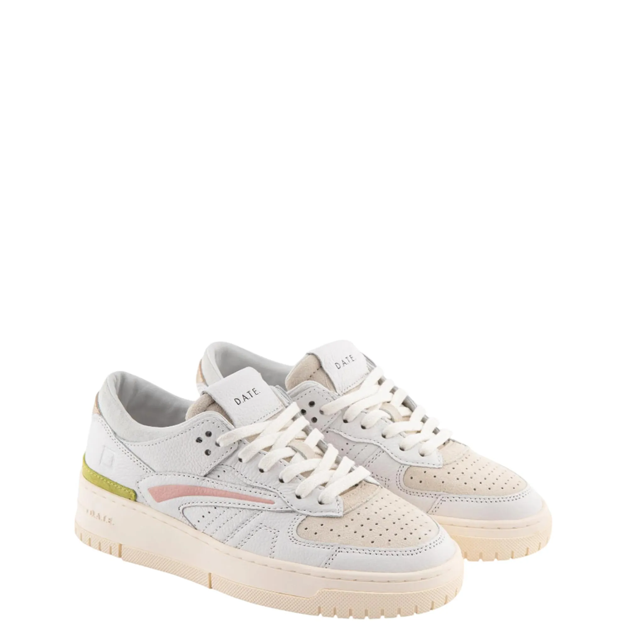 D.A.T.E. B'Sneakers Torneo Natural' White W441-To-Nt-Wp 170660