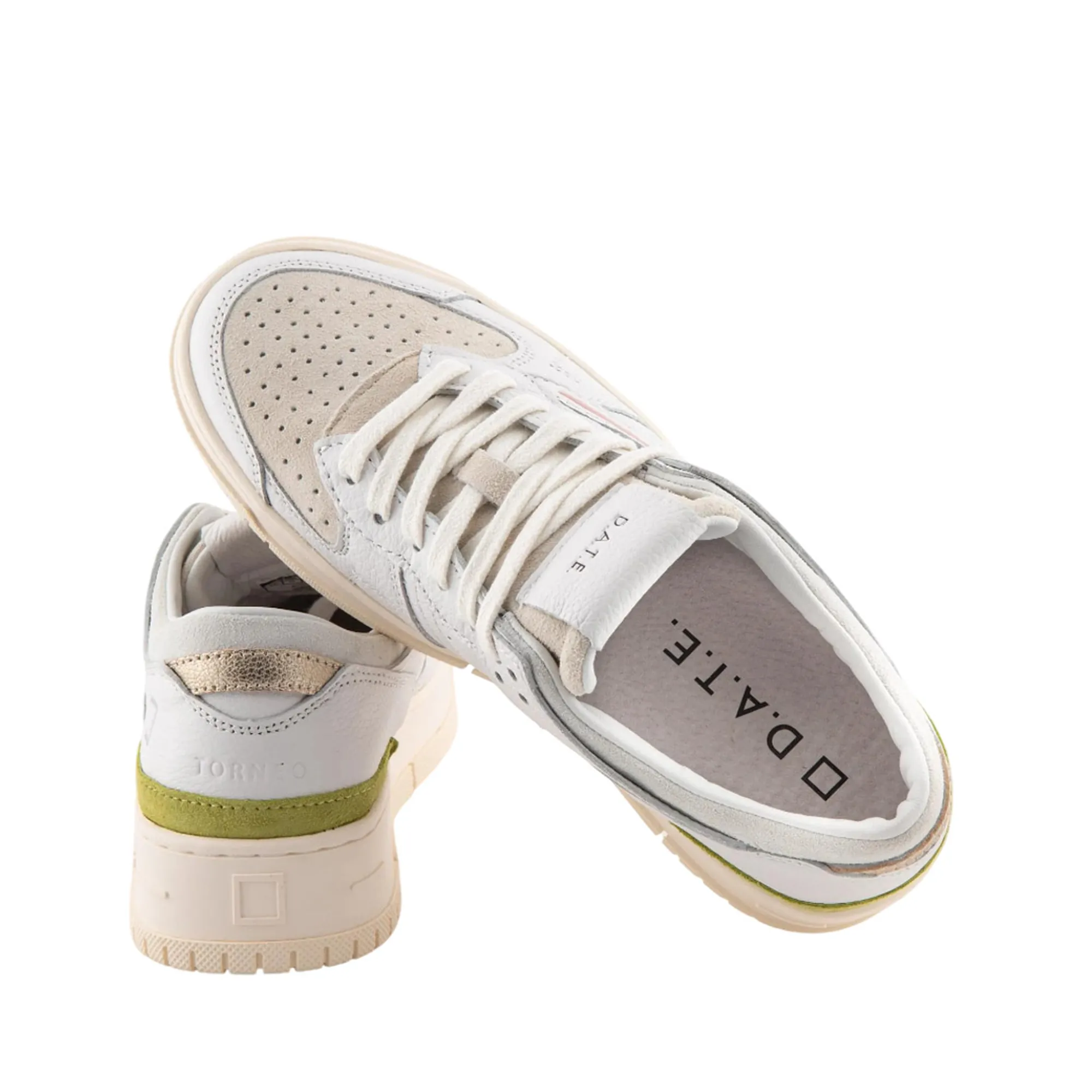 D.A.T.E. B'Sneakers Torneo Natural' White W441-To-Nt-Wp 170661