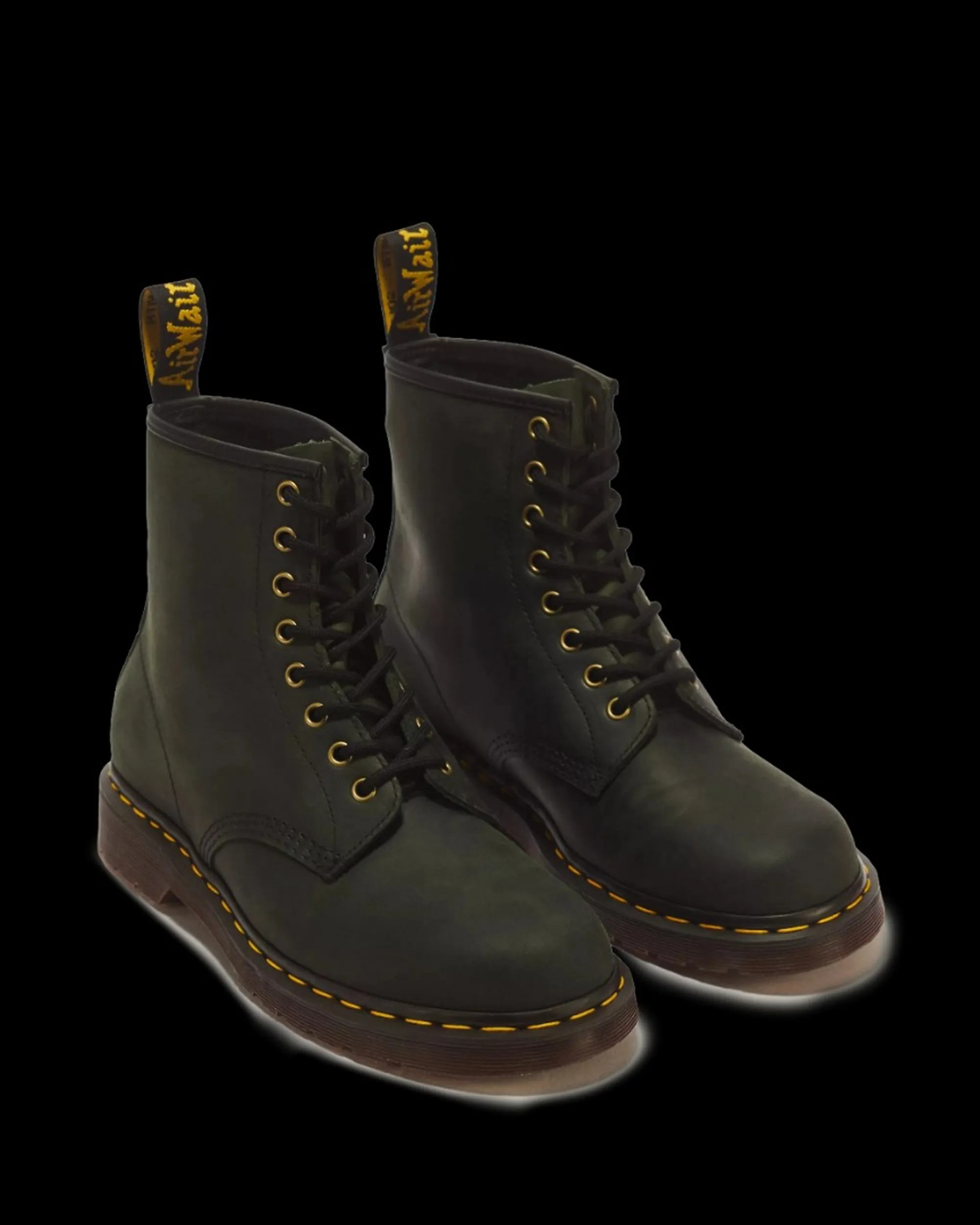 Dr. Martens B'1460 Crazy Horse Leather Boot' Green 11822300 198685