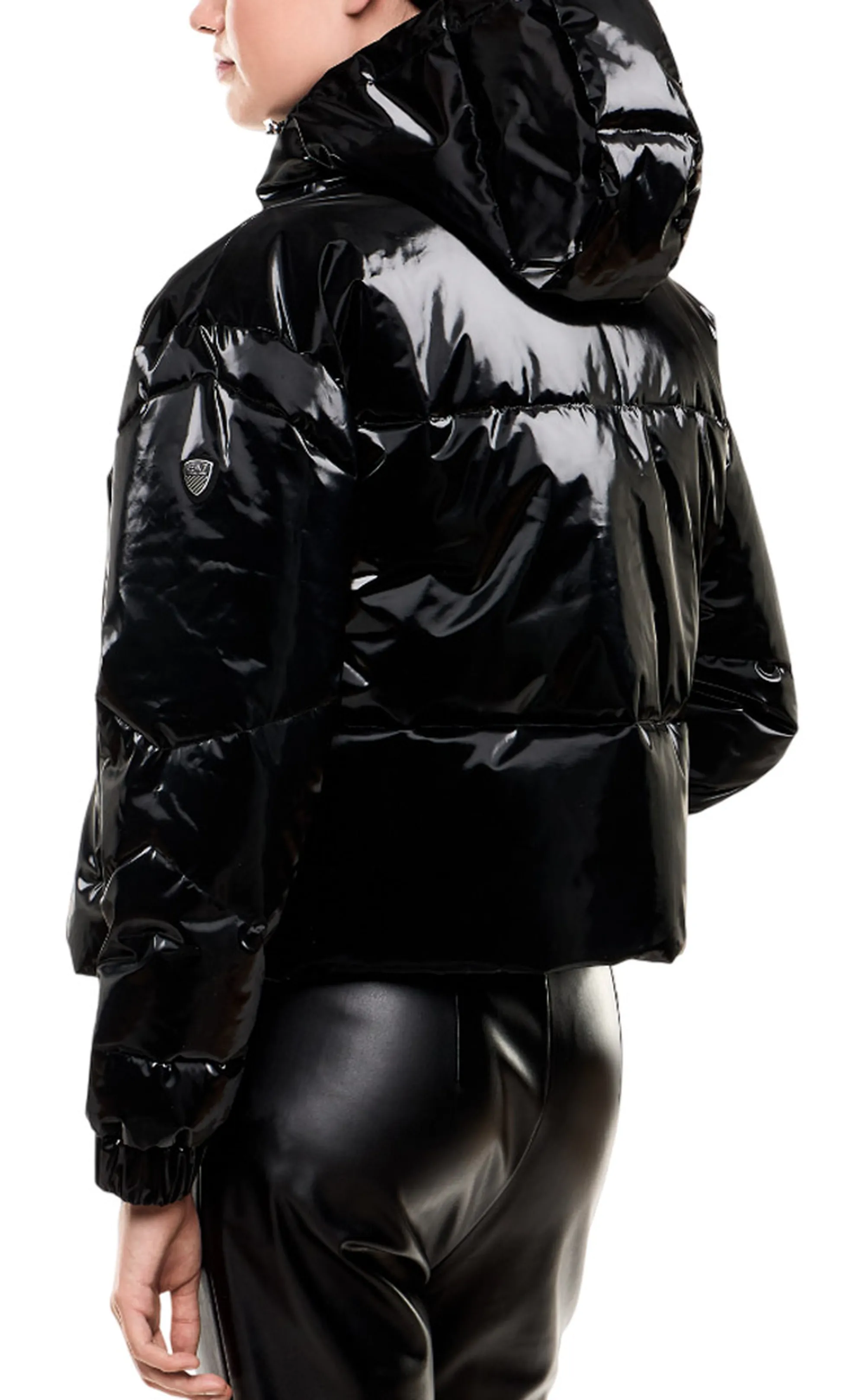 Ea7 Bomber In Nylon Lucido Nero 7W000808Af14805 165335