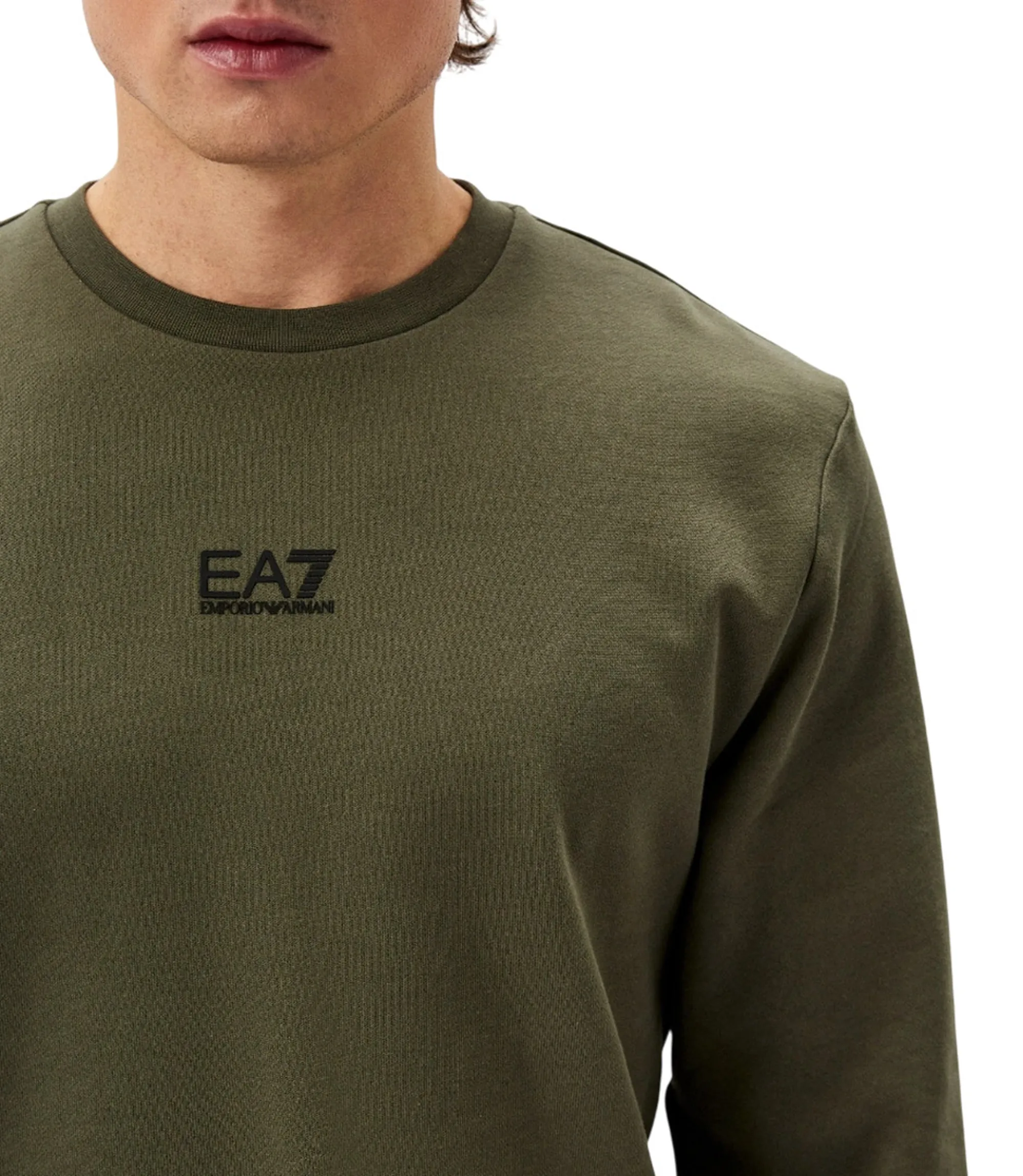 Ea7 Felpa Verde Scuro 8Npm34Pjvtz 161495