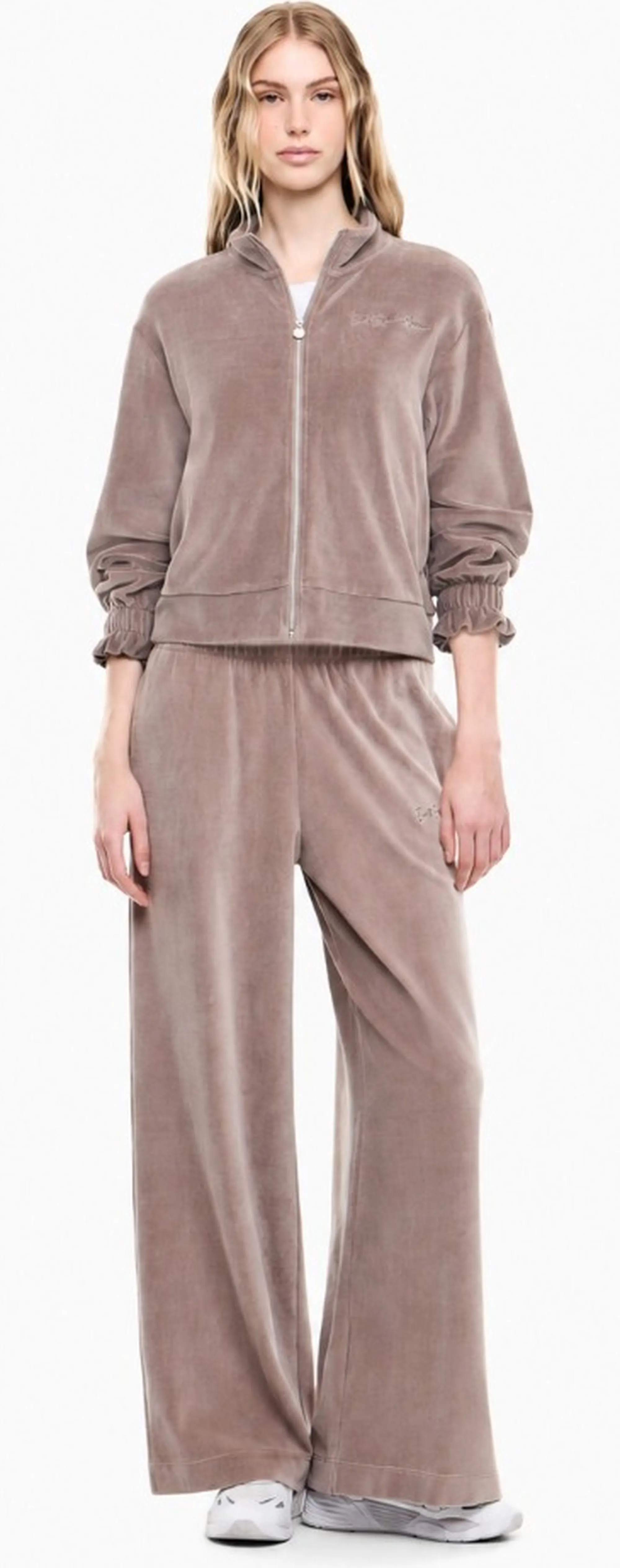 Ea7 Felpa Athletic Velour Beige 7W001432Af26044 190896