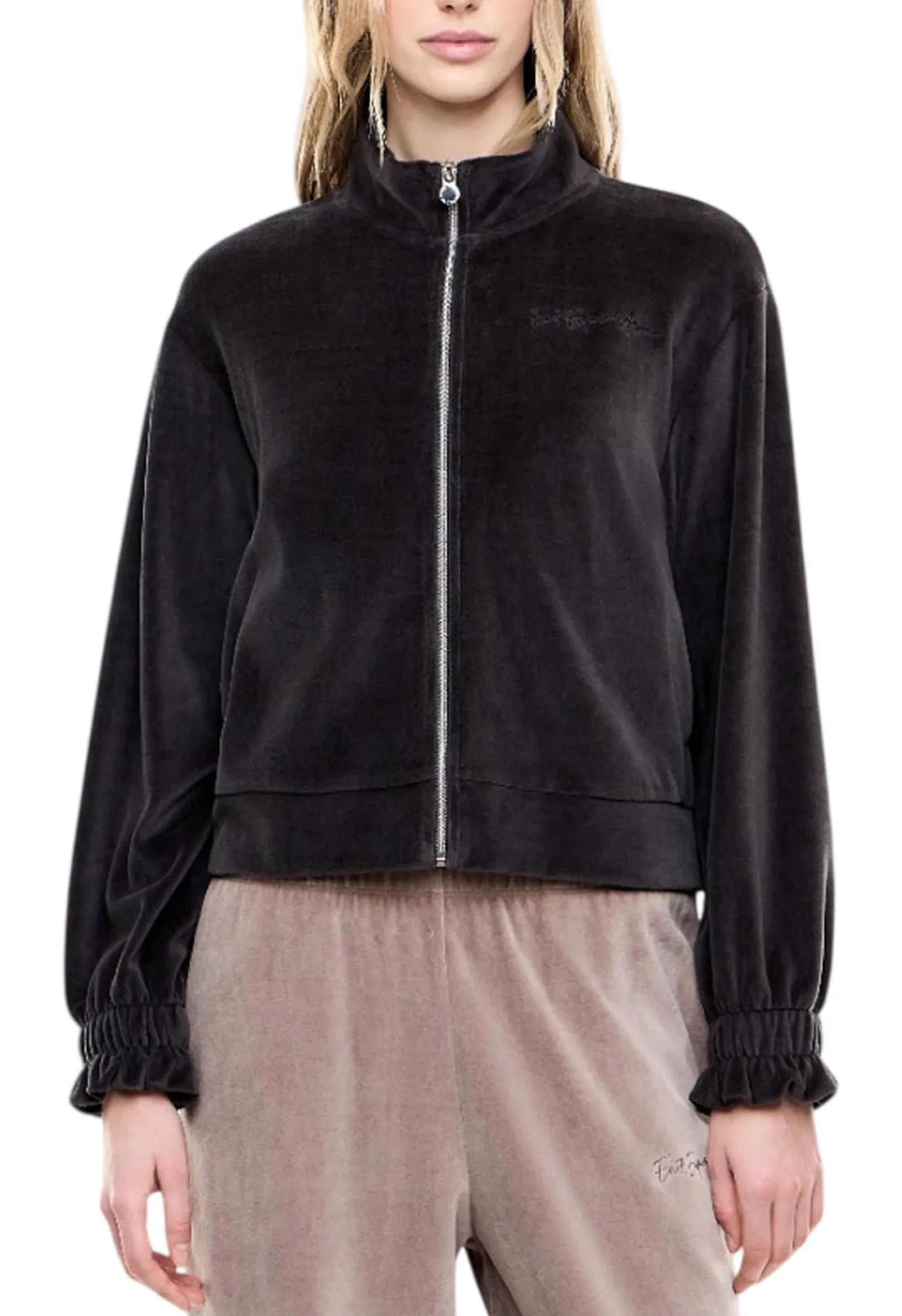 Ea7 Felpa Athletic Velour Grigio 7W001432Af26044 195582