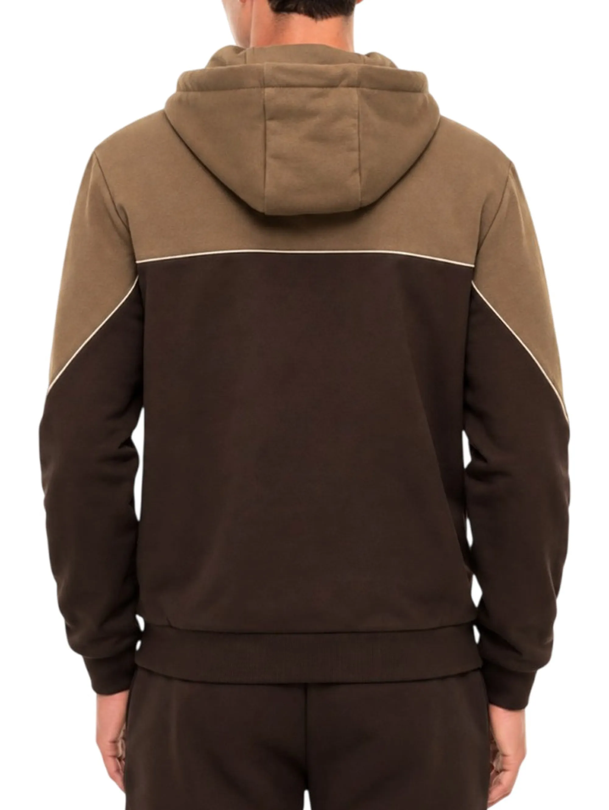 Ea7 B'Two Tone Sweatshirt With Logo' Brown 7M002400Af10377 191341