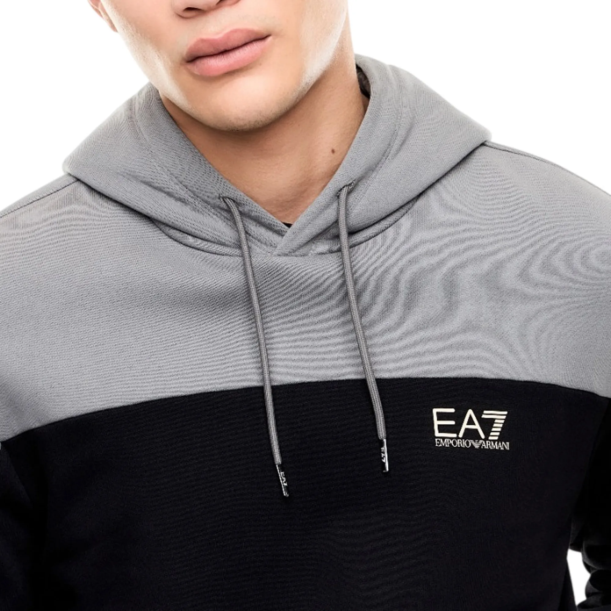 Ea7 B'Two Tone Sweatshirt With Logo' Black 7M002400Af10377 191354