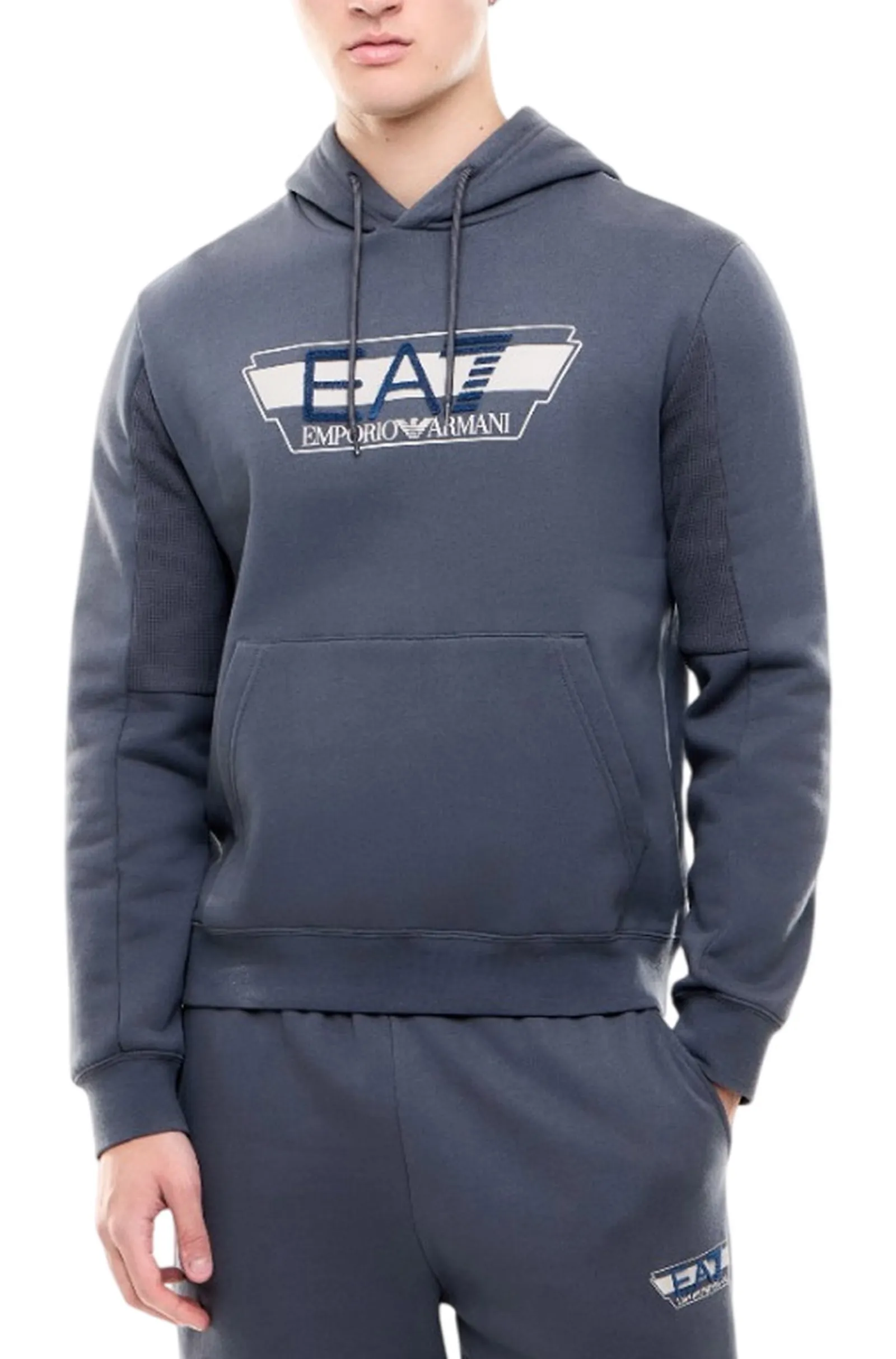 Ea7 Felpa Con Logo Grigio 7M002434Af10377 191539