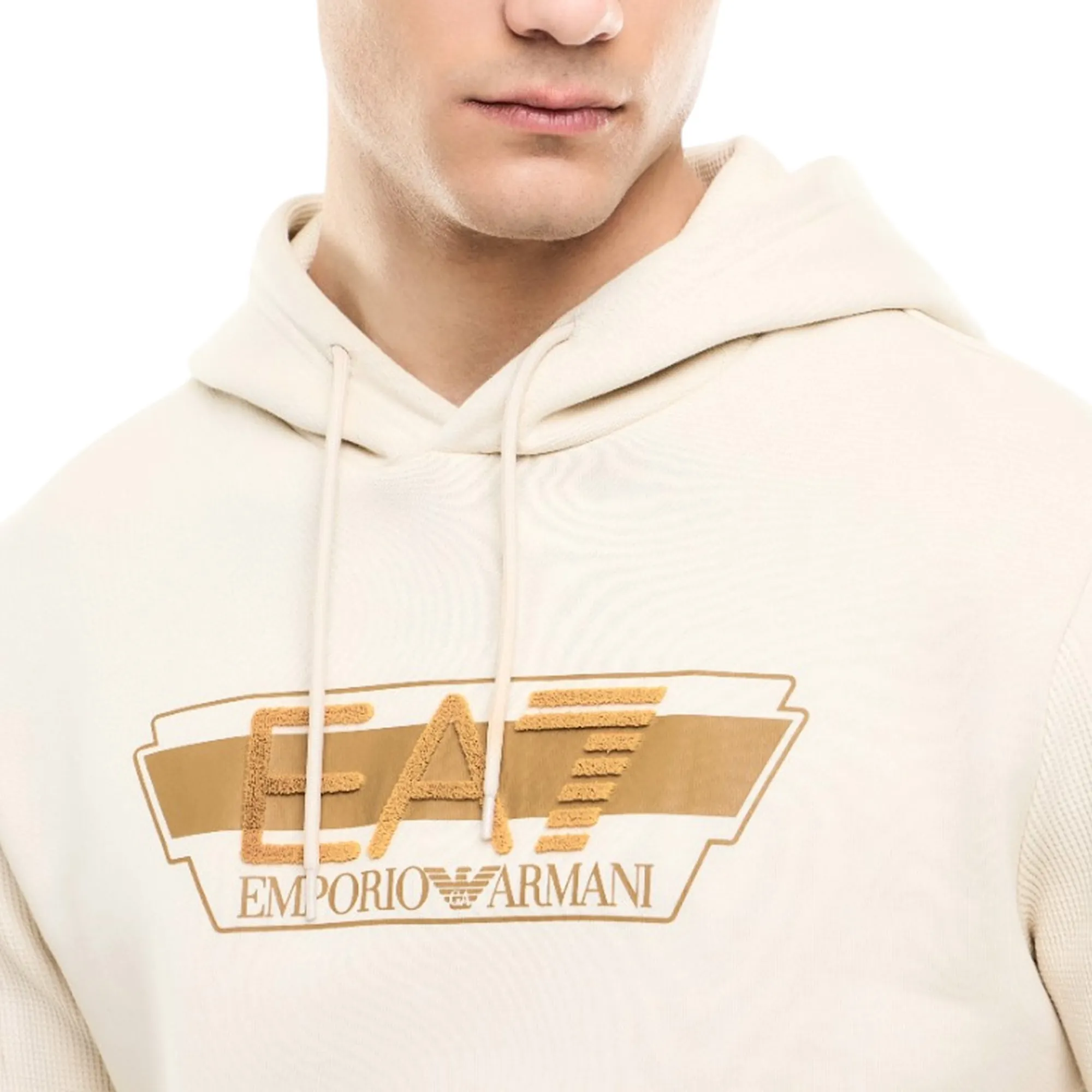 Ea7 Felpa Con Logo Panna 7M002434Af10377 191550