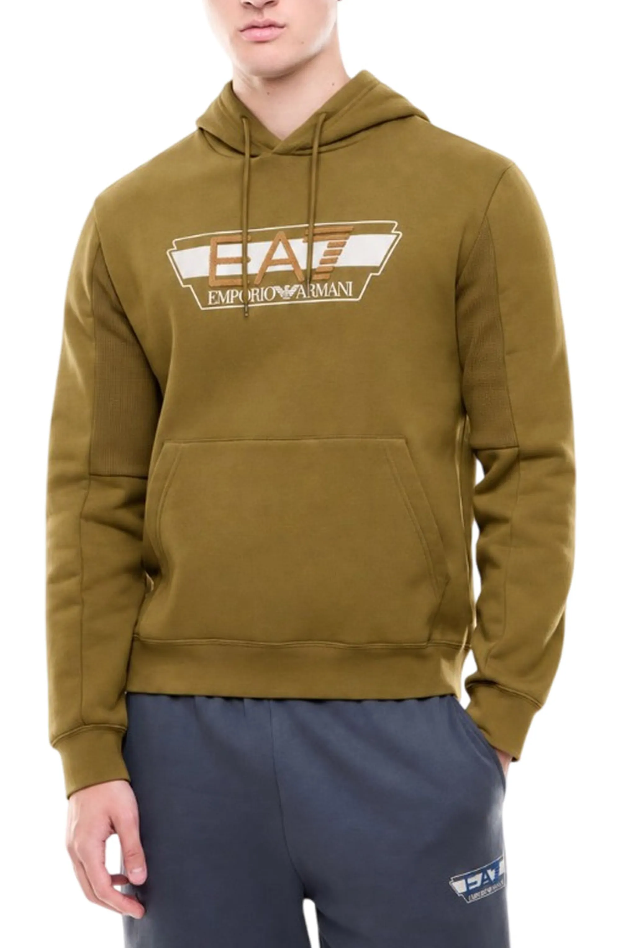 Ea7 Felpa Con Logo Senape 7M002434Af10377 191523