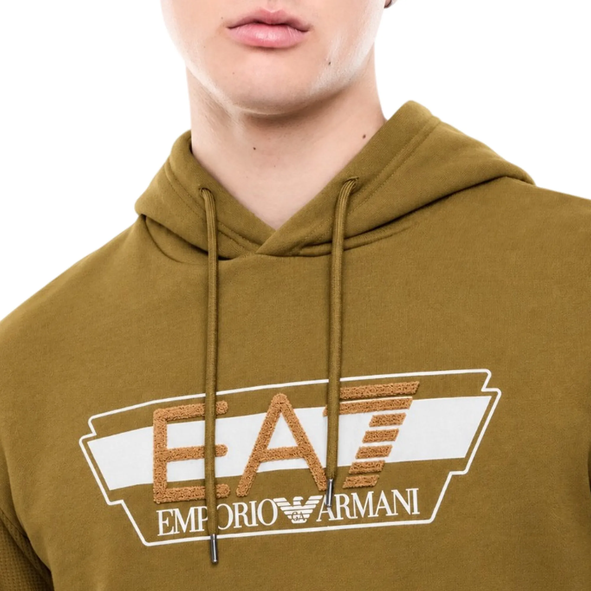 Ea7 Felpa Con Logo Senape 7M002434Af10377 191538