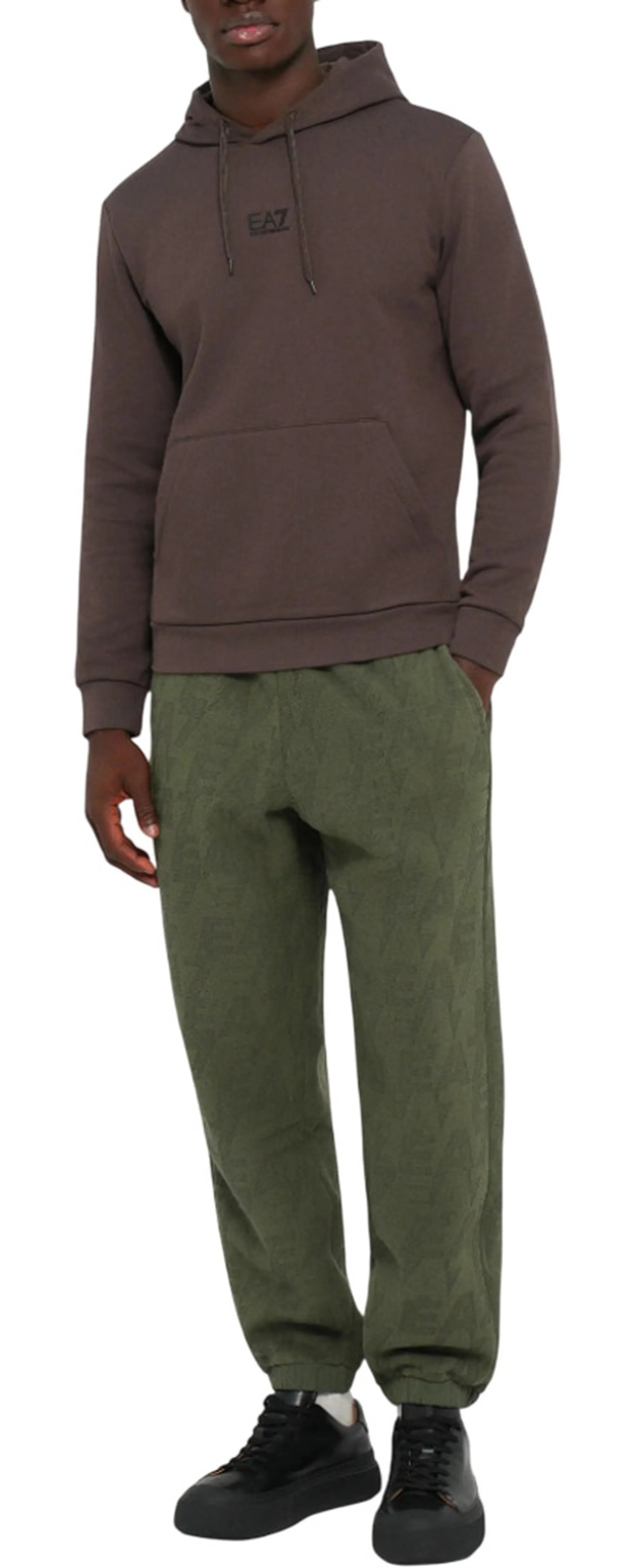 Ea7 B'Ea7 Core Identity Sweatshirt' Brown 8Npm37Pjvtz 161718