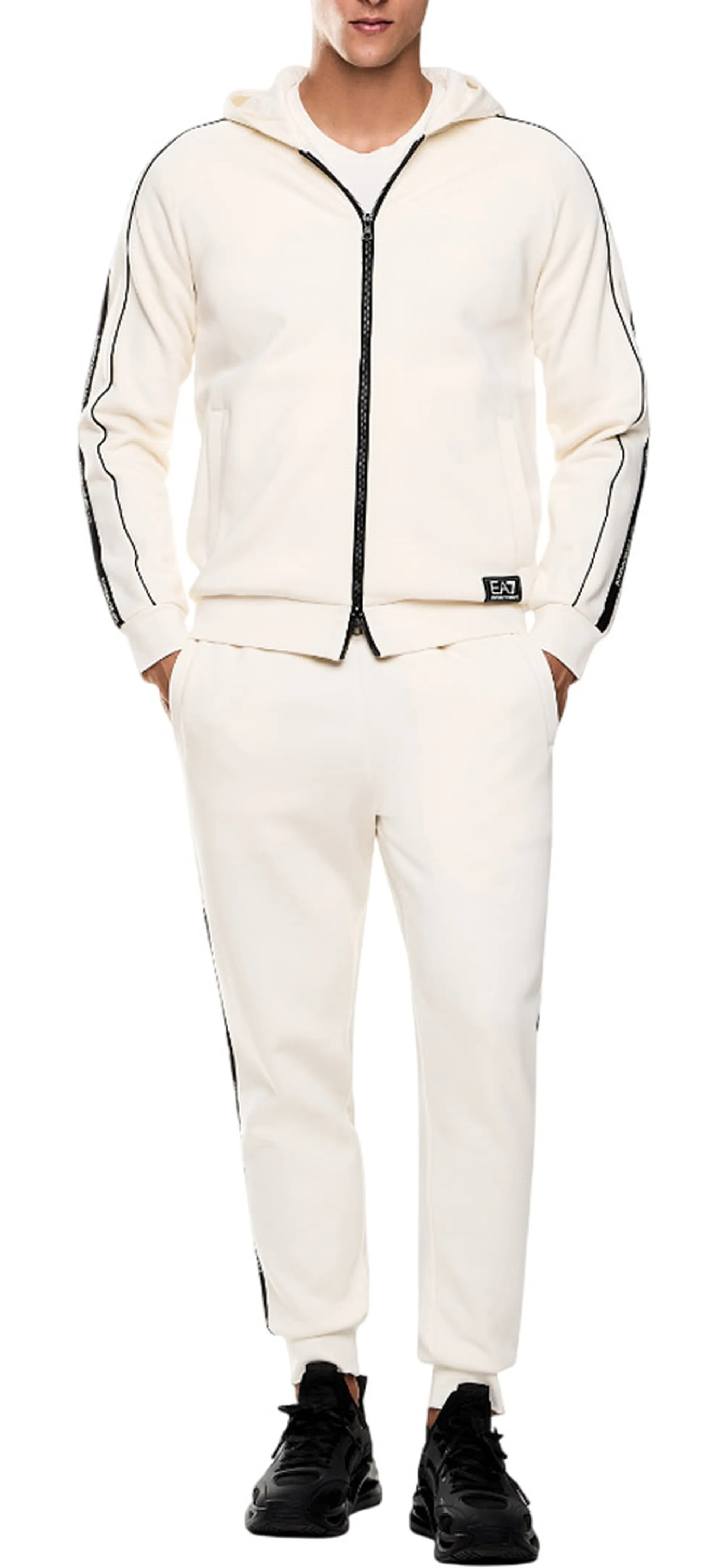 Ea7 B'Ea7 Cotton Blend Sweatshirt' White 7M000973Af10377 161346