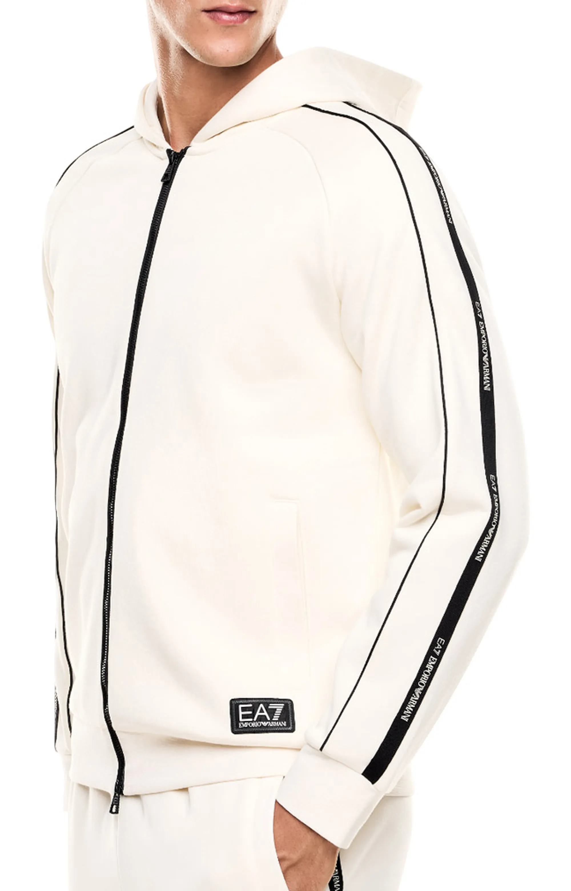 Ea7 B'Ea7 Cotton Blend Sweatshirt' White 7M000973Af10377 161347