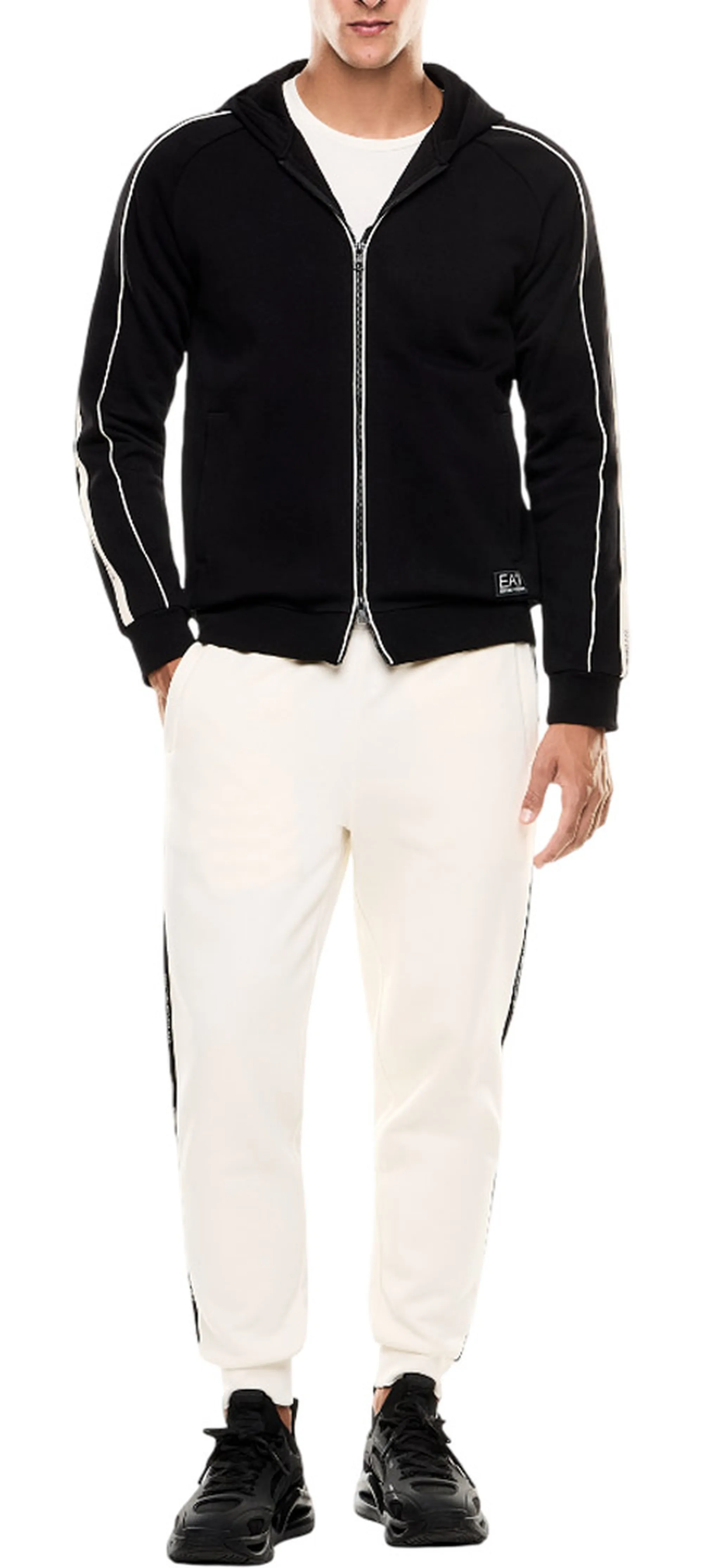 Ea7 B'Ea7 Cotton Blend Sweatshirt' Black 7M000973Af10377 161331