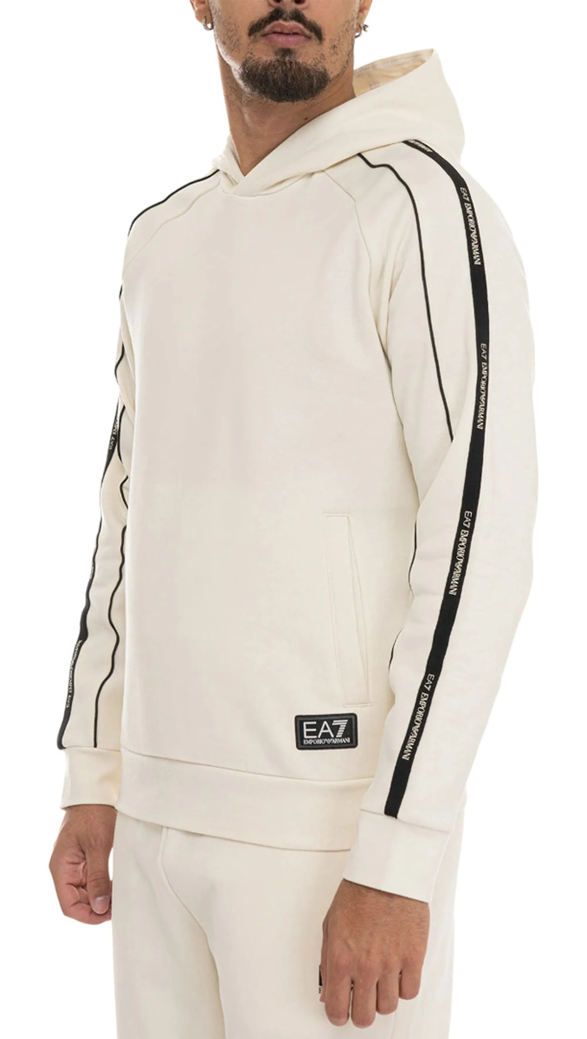 Ea7 B'Ea7 Cotton Blend Sweatshirt' Cream 7M000972Af10377 161317