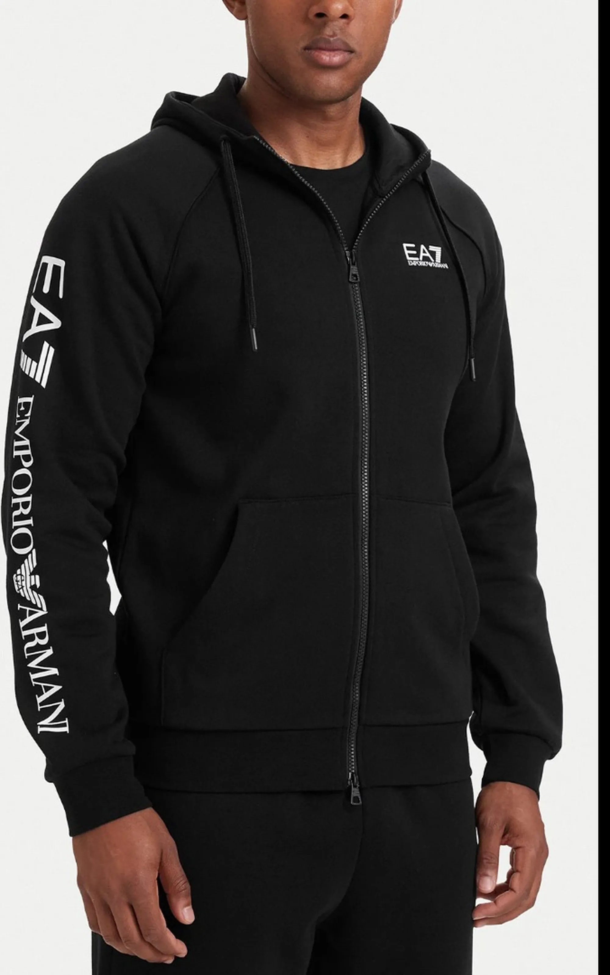 Ea7 B'Full Zip Sweatshirt' Black 7M001047Af10377 190947