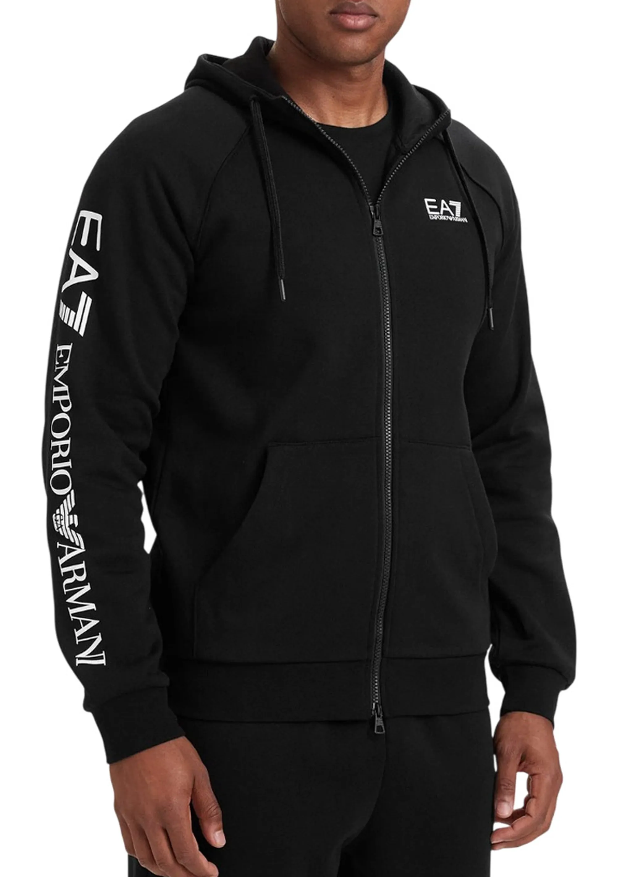 Ea7 Felpa Full Zip Black 7M001047Af10377 191190