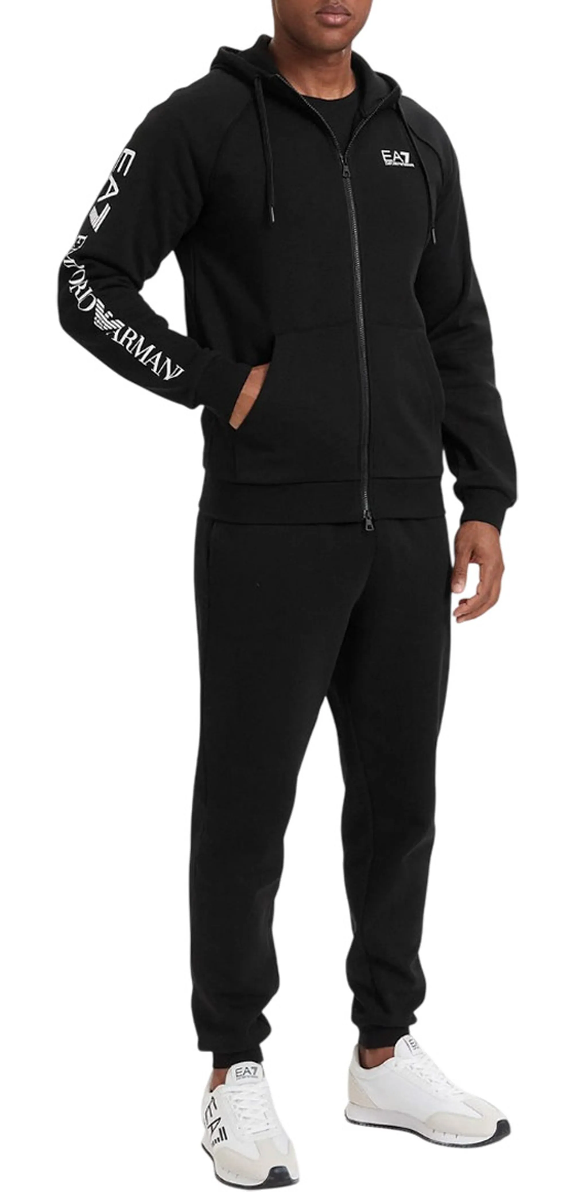 Ea7 Felpa Full Zip Black 7M001047Af10377 191192