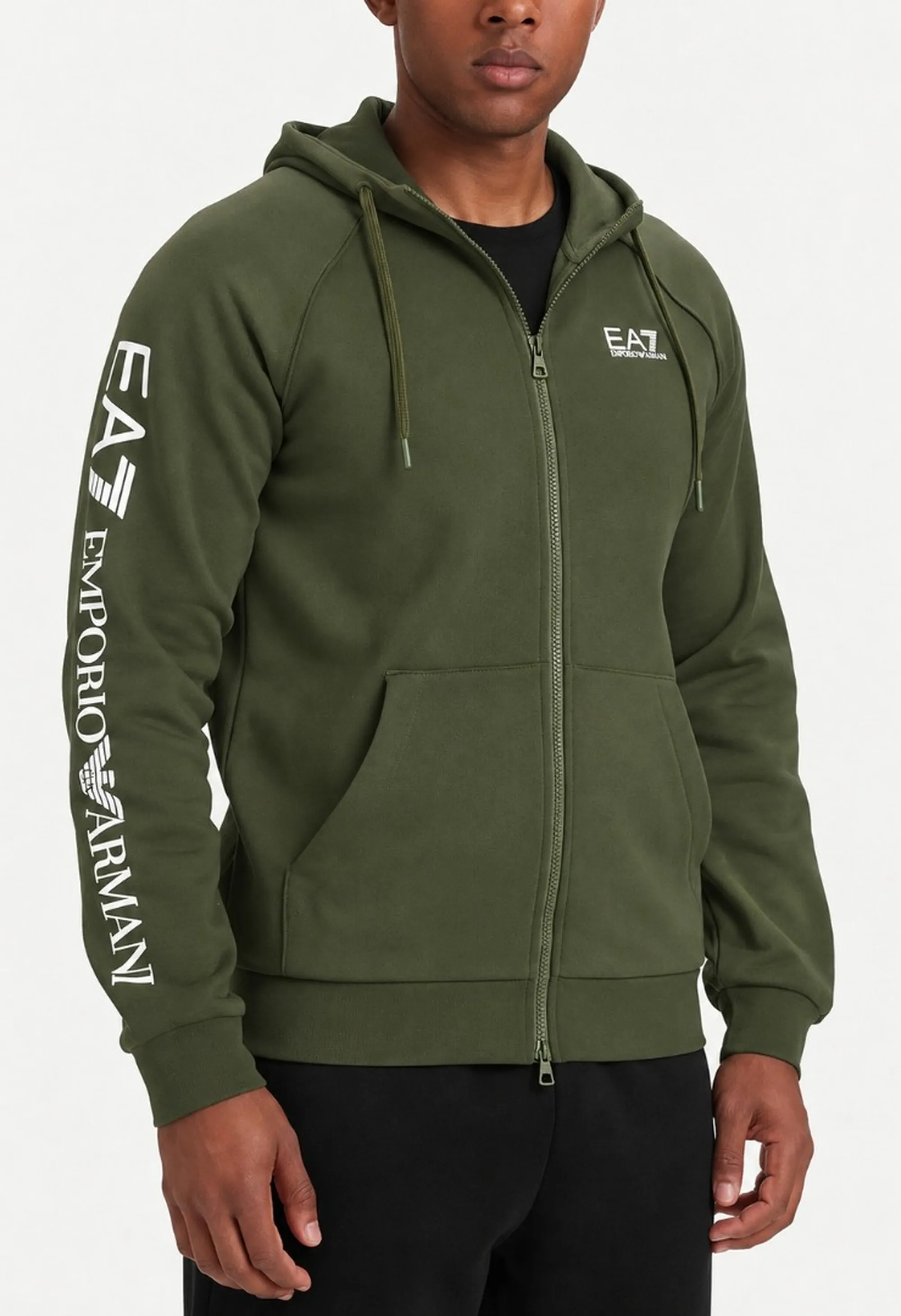 Ea7 B'Full Zip Sweatshirt' Military Green 7M001047Af10377 190952