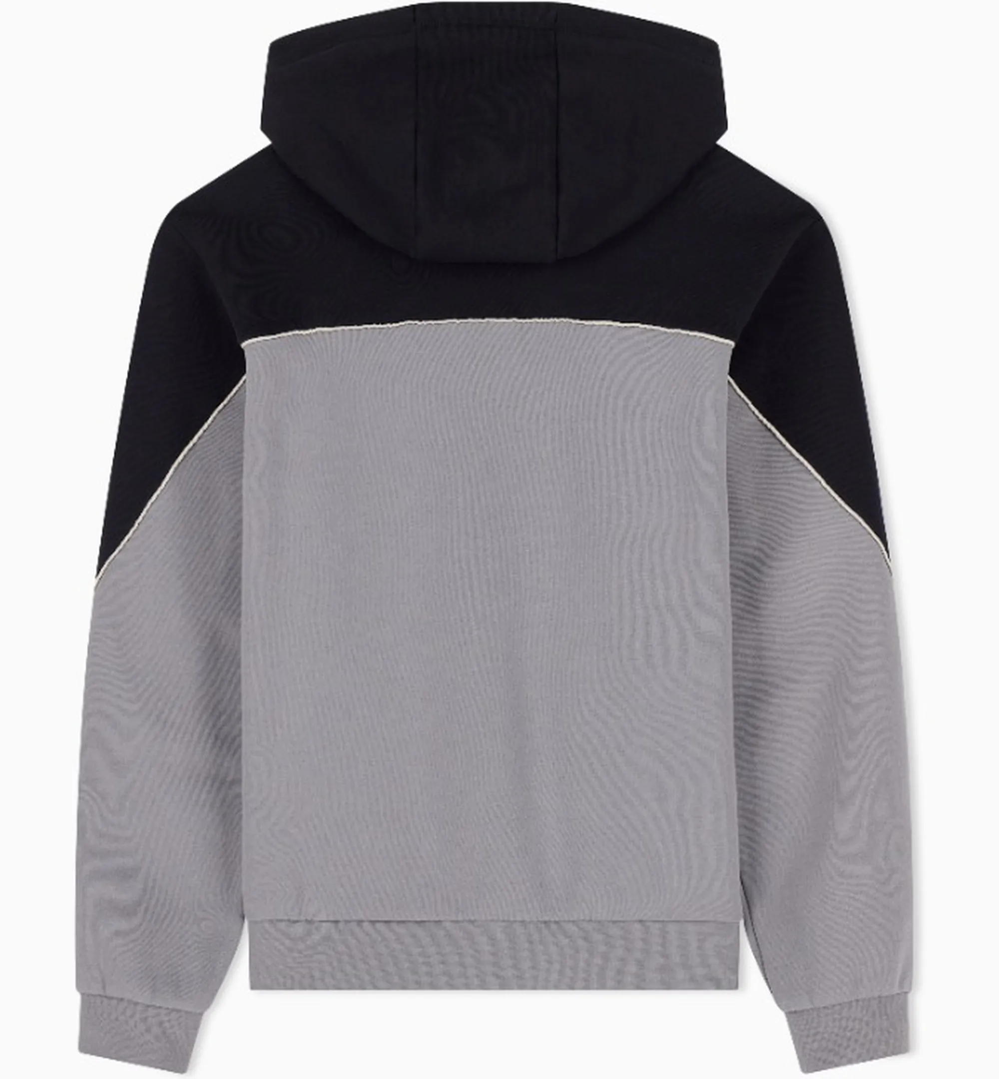 Ea7 Felpa Full Zip Bicolore Grigio 7M002402Af10377 191153