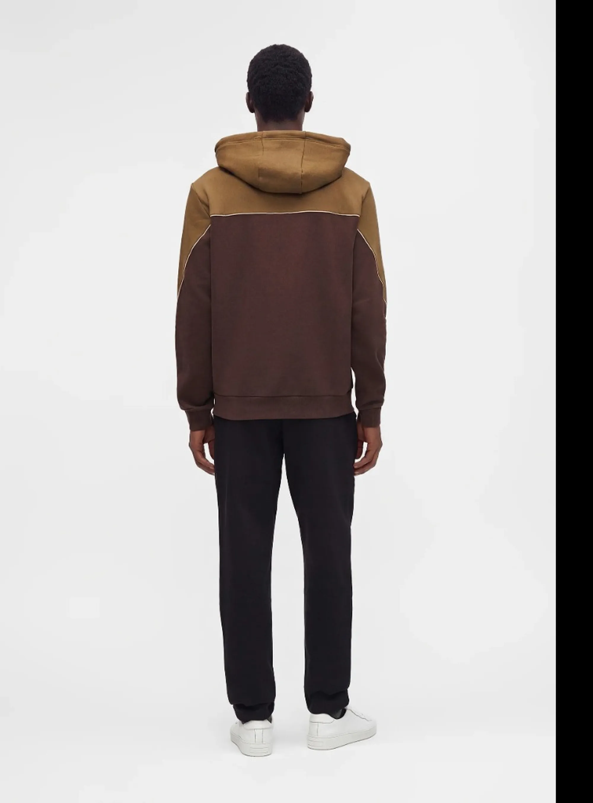 Ea7 Felpa Full Zip Bicolore Marrone 7M002402Af10377 191161