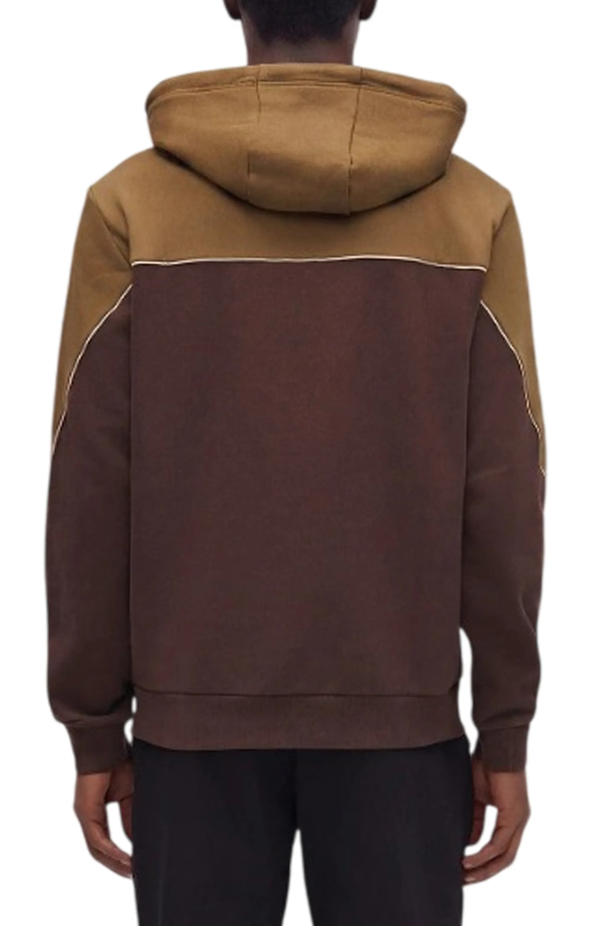 Ea7 B'Two Tone Full Zip Hoodie' Brown 7M002402Af10377 191438