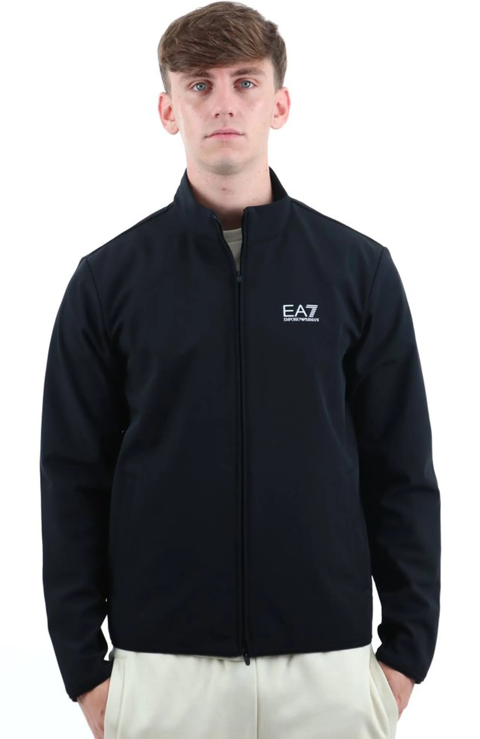 Ea7 Felpa In Tessuto Tecnico Nero 7M002481Af26523 191254