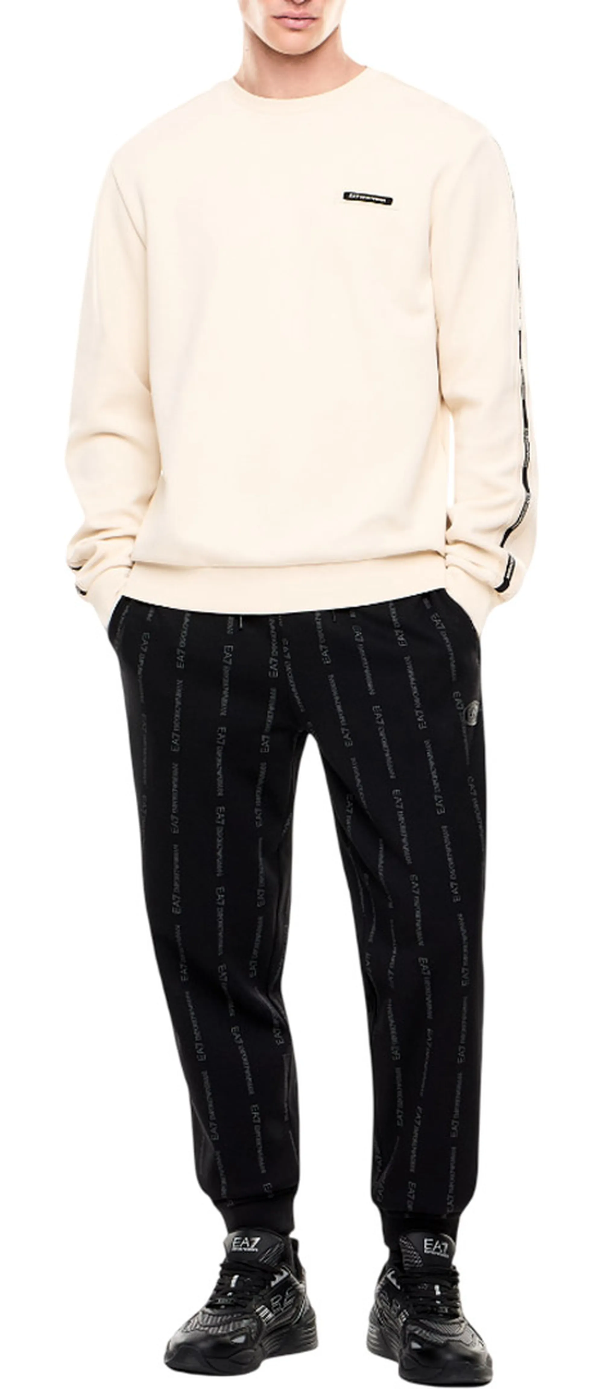 Ea7 B'Felt Logo Series' Beige 7M001478Af12660 174734