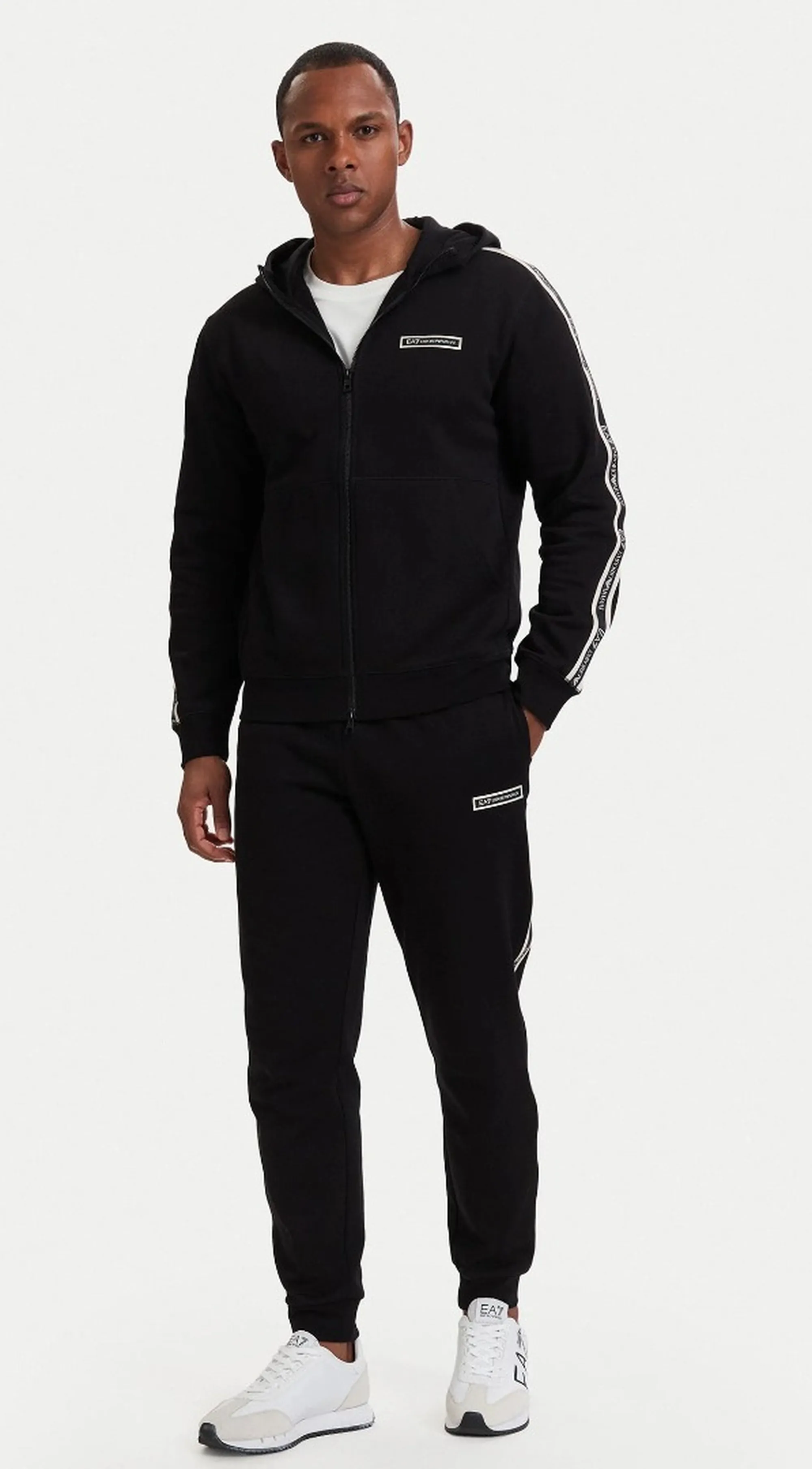 Ea7 B'Logo Series Cotton Sweatshirt' Black 7M002197Af10377 191034