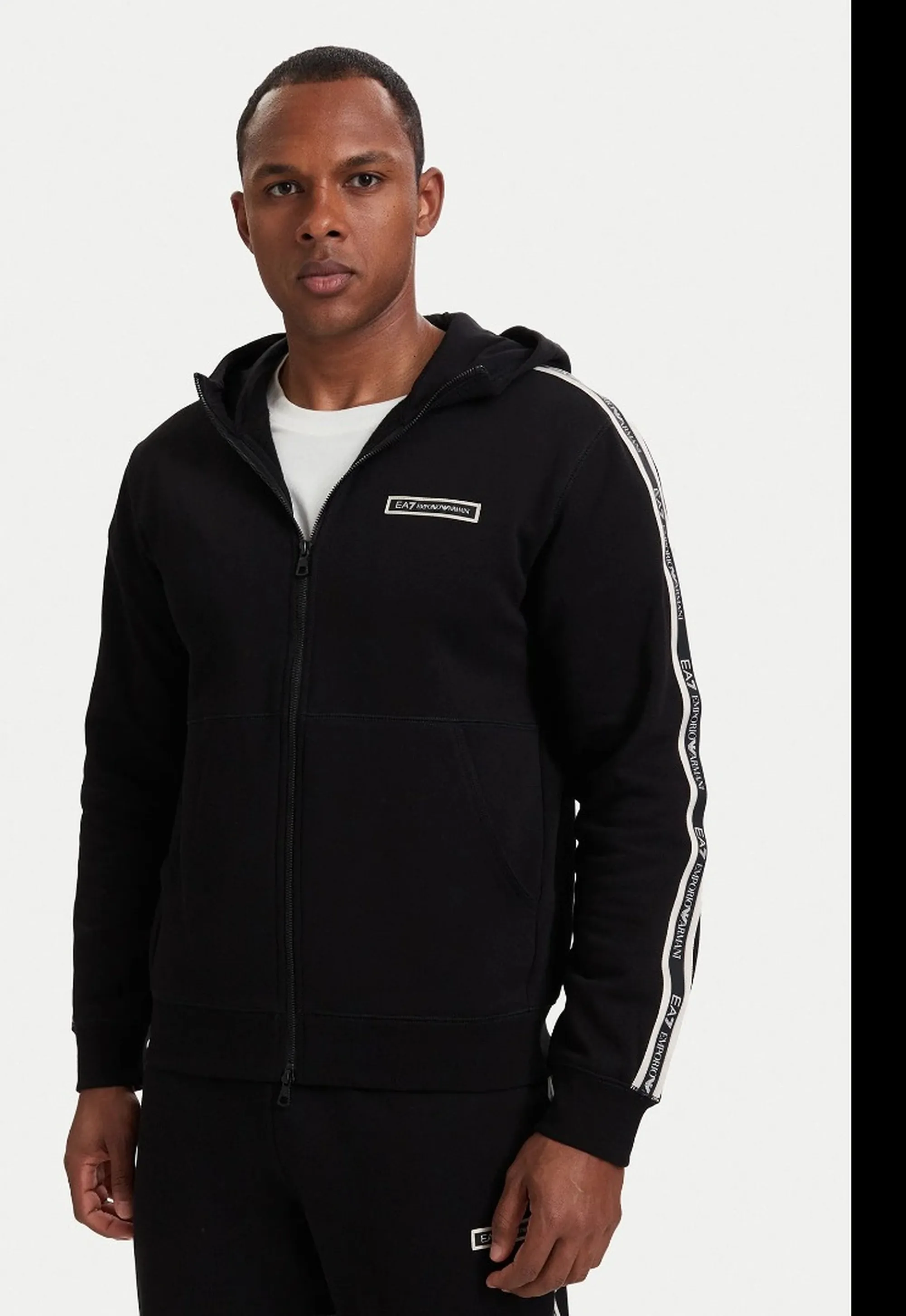 Ea7 B'Logo Series Cotton Sweatshirt' Black 7M002197Af10377 191037