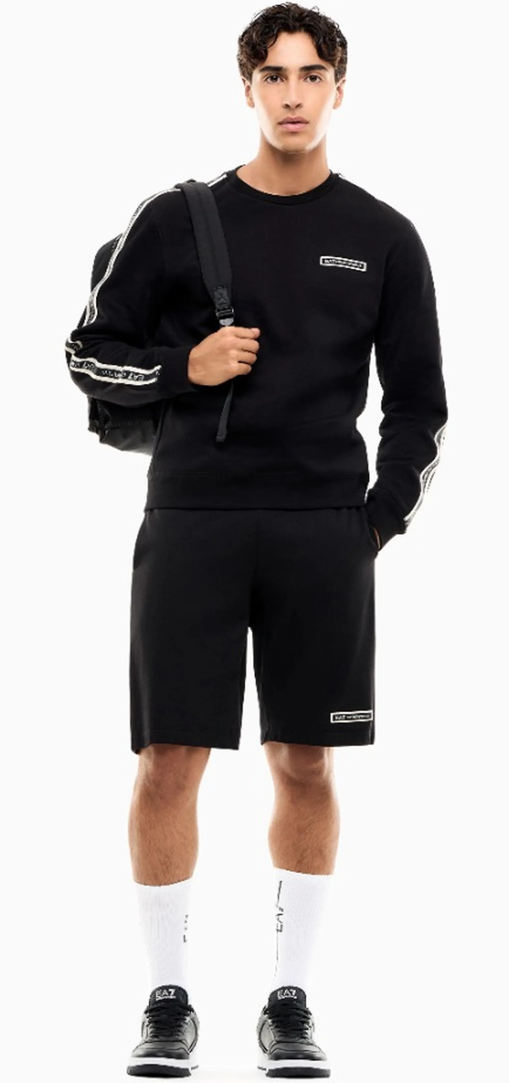 Ea7 B'Logo Series In Jersey Sweaters' Black 7M002195Af10377 190965