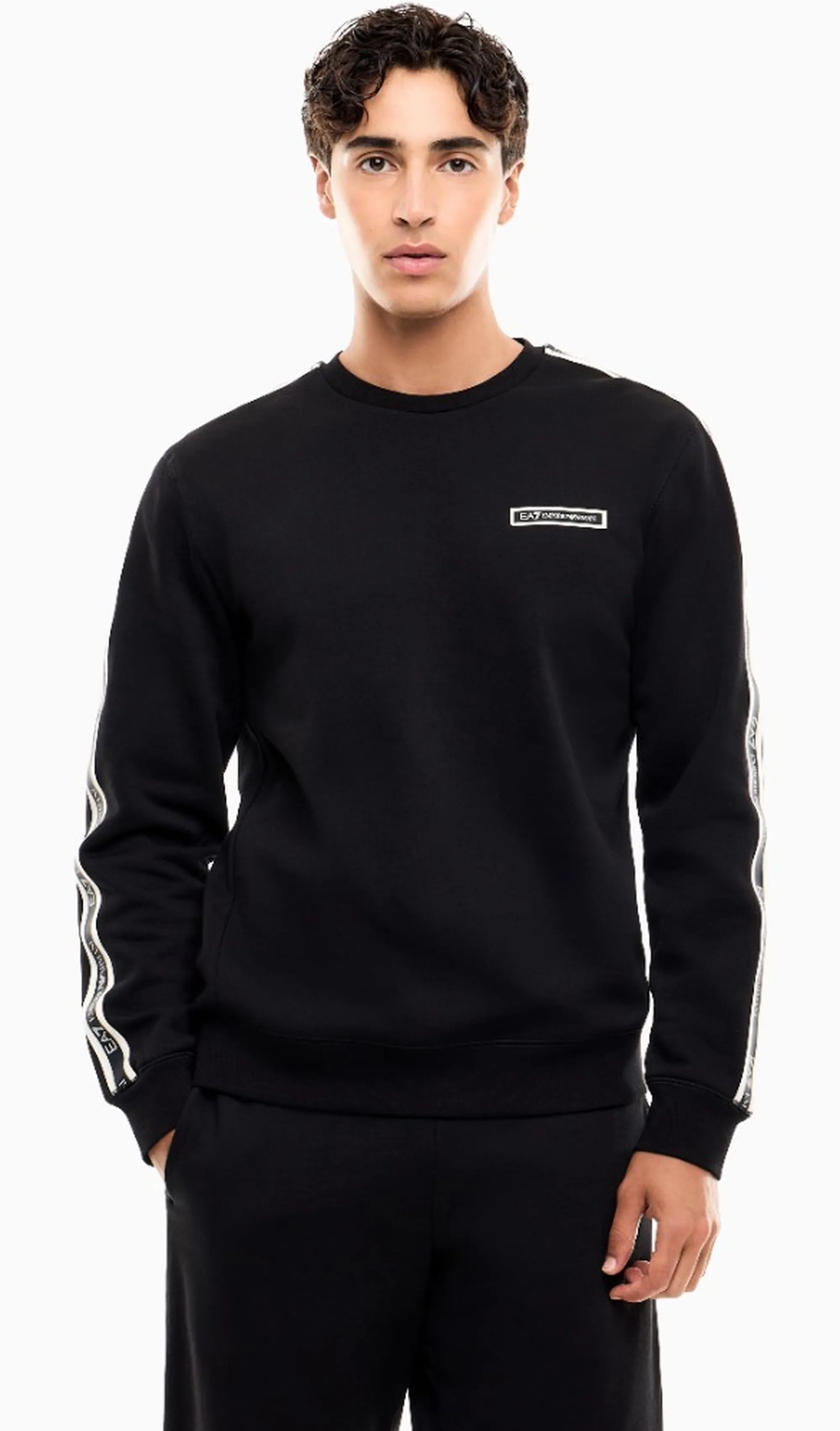 Ea7 B'Logo Series In Jersey Sweaters' Black 7M002195Af10377 190966