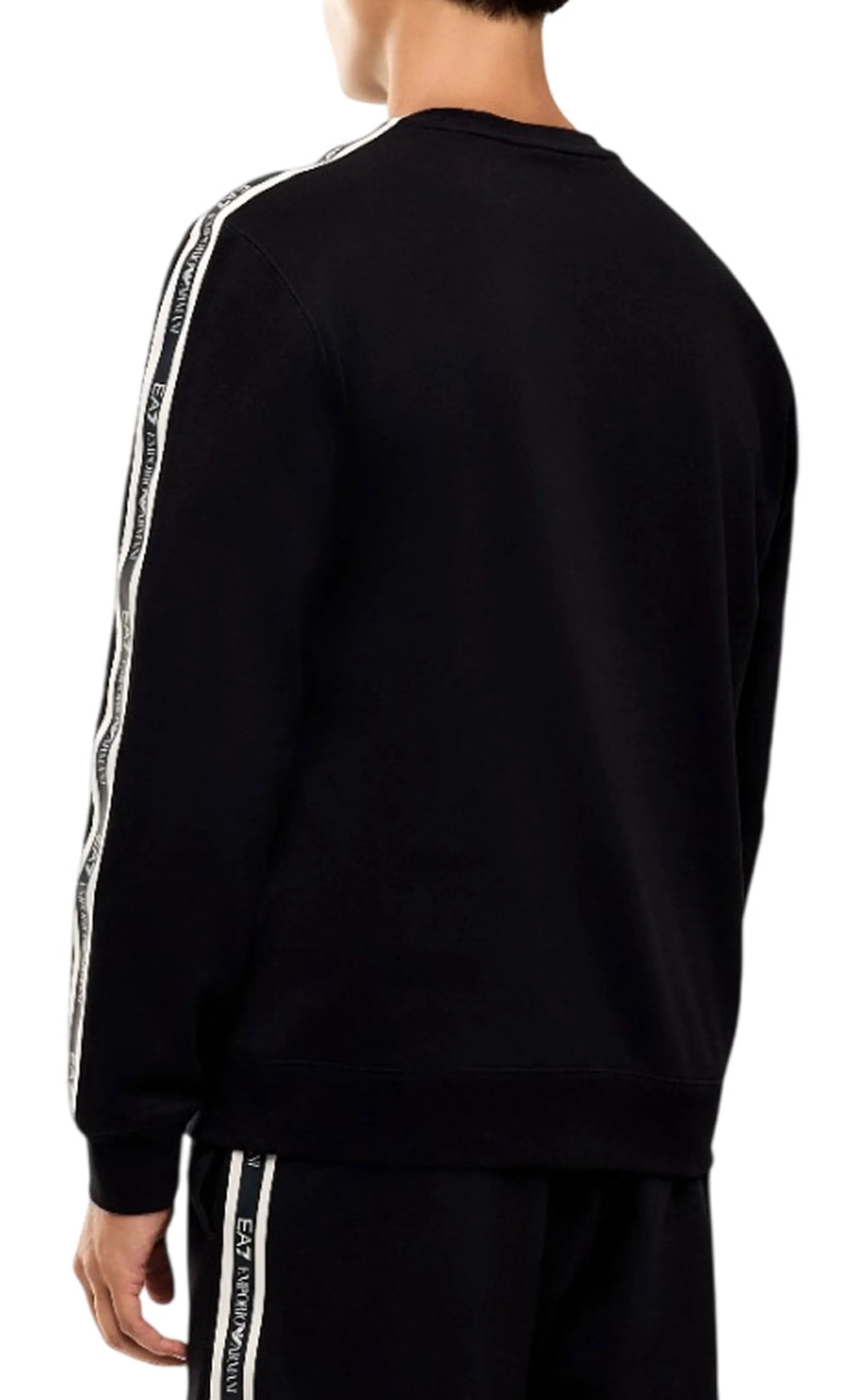 Ea7 Felpa Logo Series In Jersey Nero 7M002195Af10377 191163