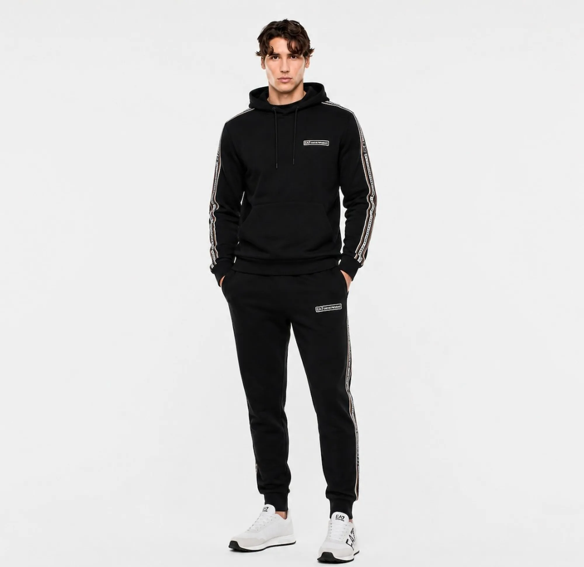 Ea7 B'Logo Series In Jersey Sweater' Black 7M002196Af10377 191001