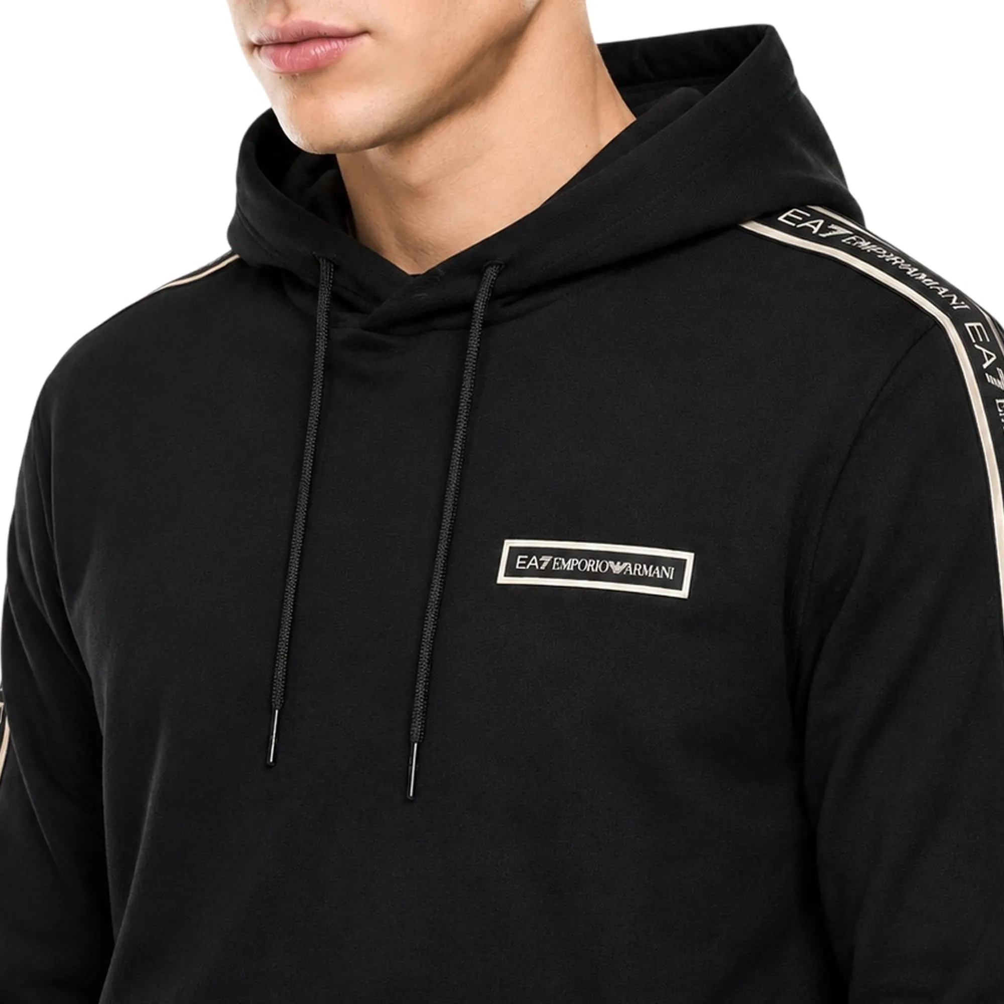 Ea7 Felpa Logo Series In Jersey Nero 7M002196Af10377 191169