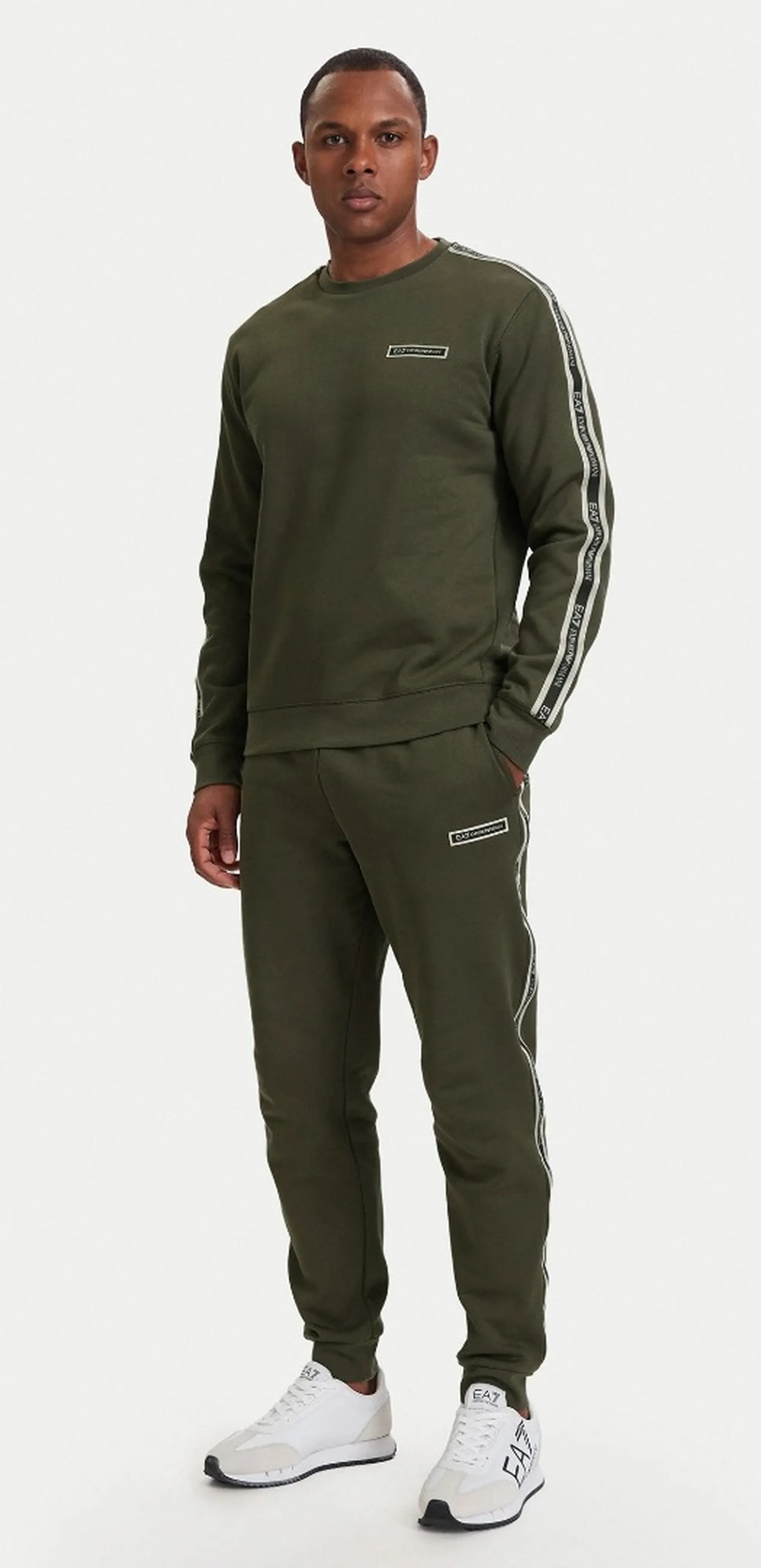 Ea7 B'Logo Series In Jersey Sweaters' Military Green 7M002195Af10377 190976