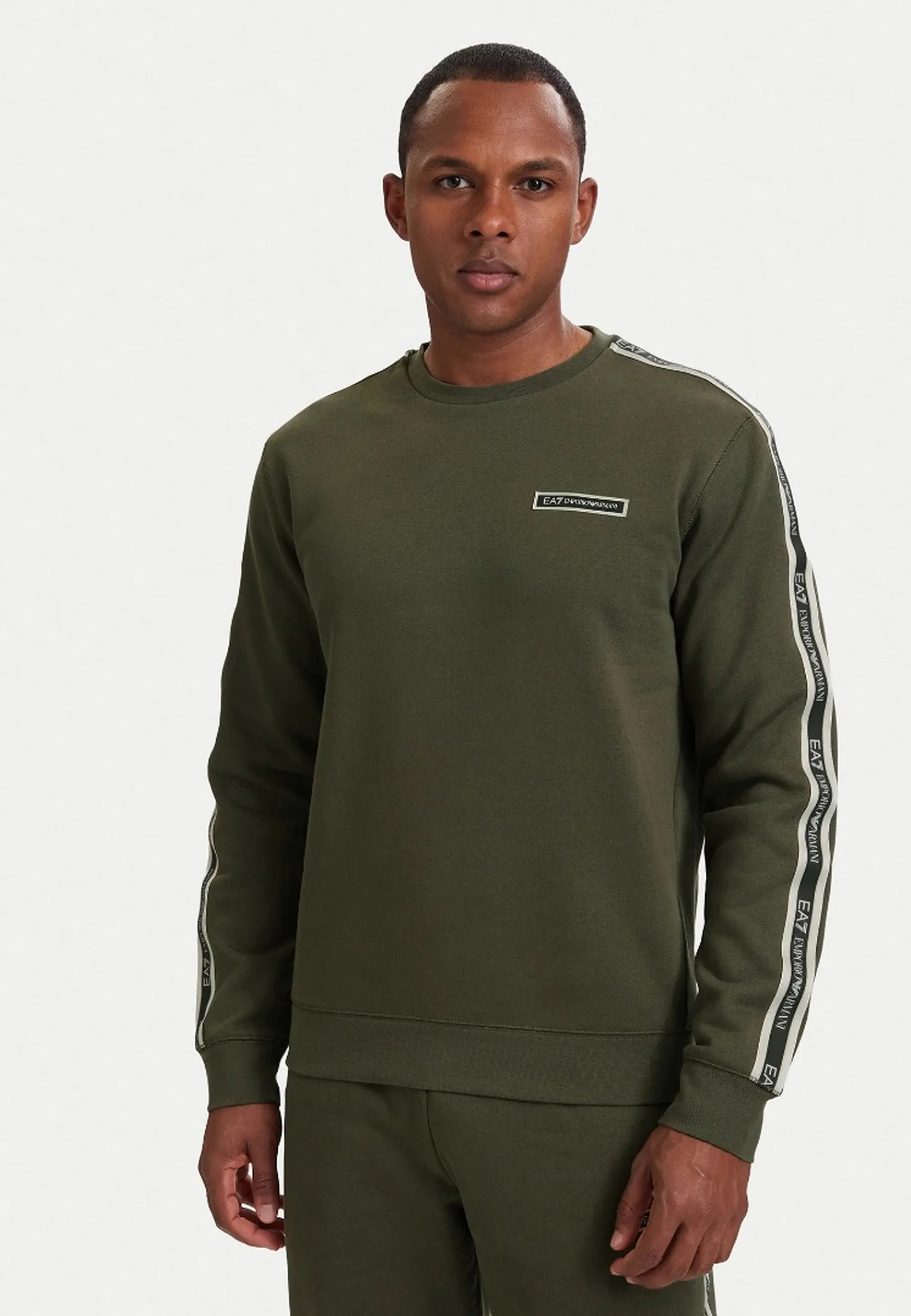 Ea7 B'Logo Series In Jersey Sweaters' Military Green 7M002195Af10377 190979
