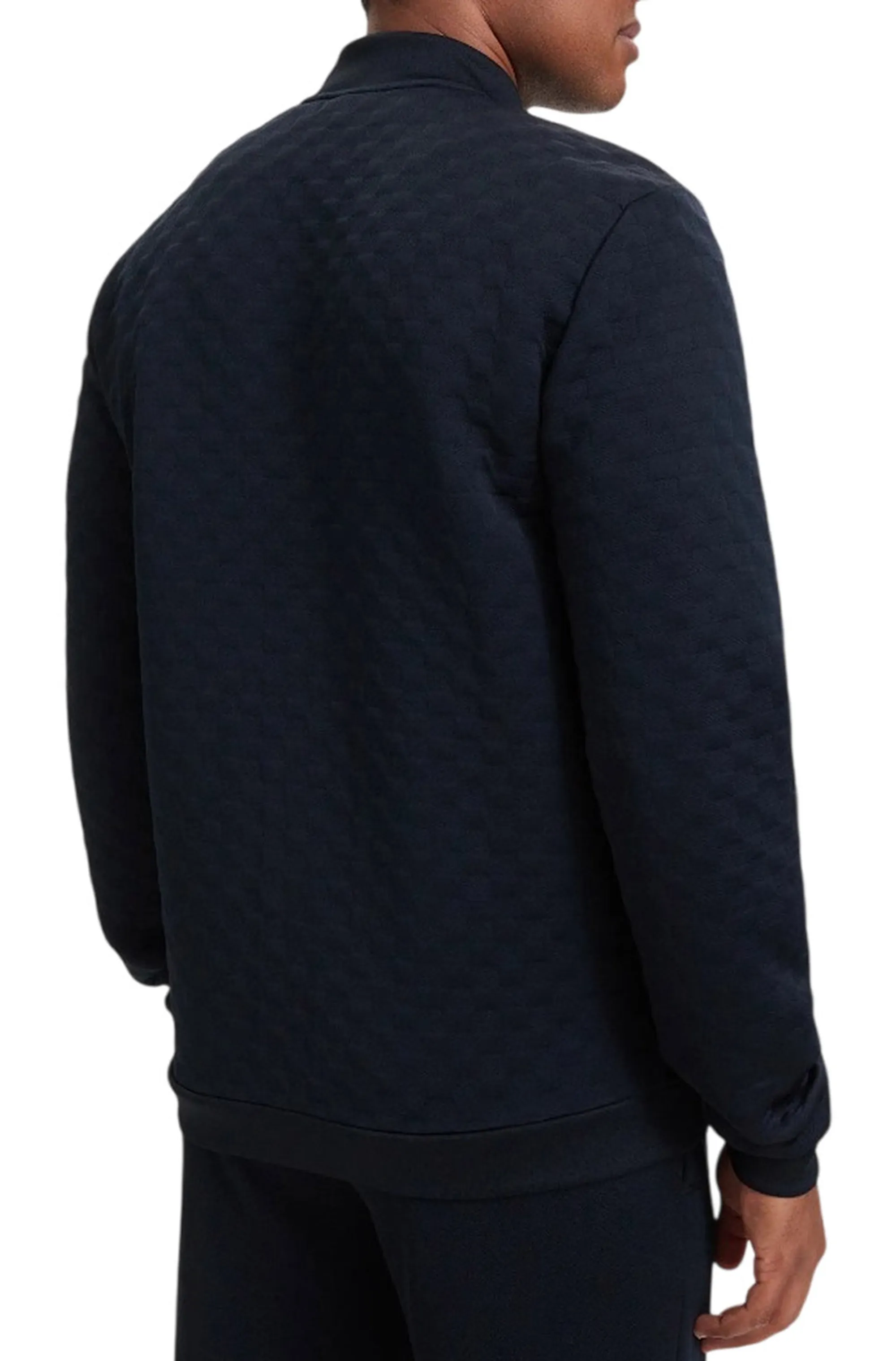 Ea7 Felpa Premium Label Con Dettagli In Maglia Blu 7M002246Af26241 191225